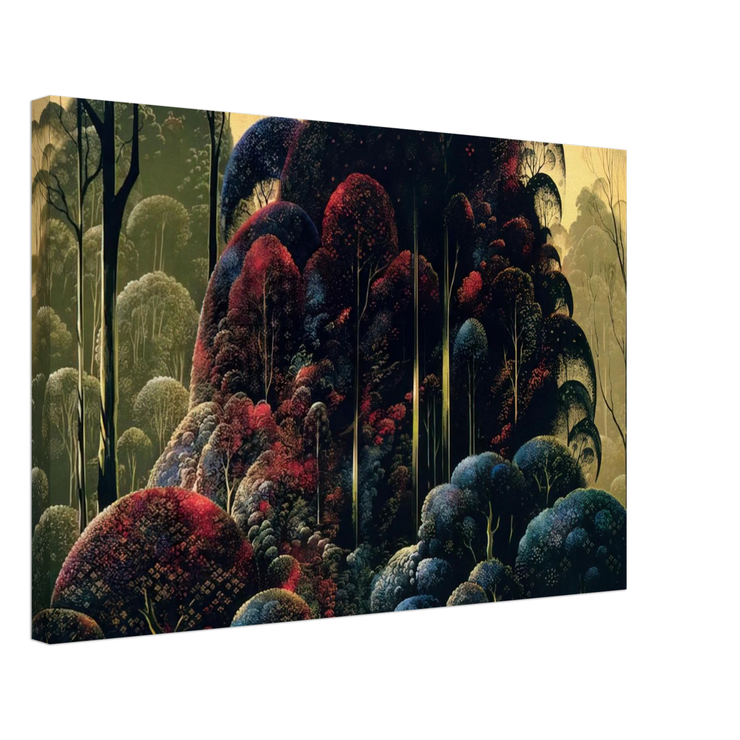 Eyvind Earle - Wind Breaks Canvas - 70x100 cm / 28x40 inches-canvas