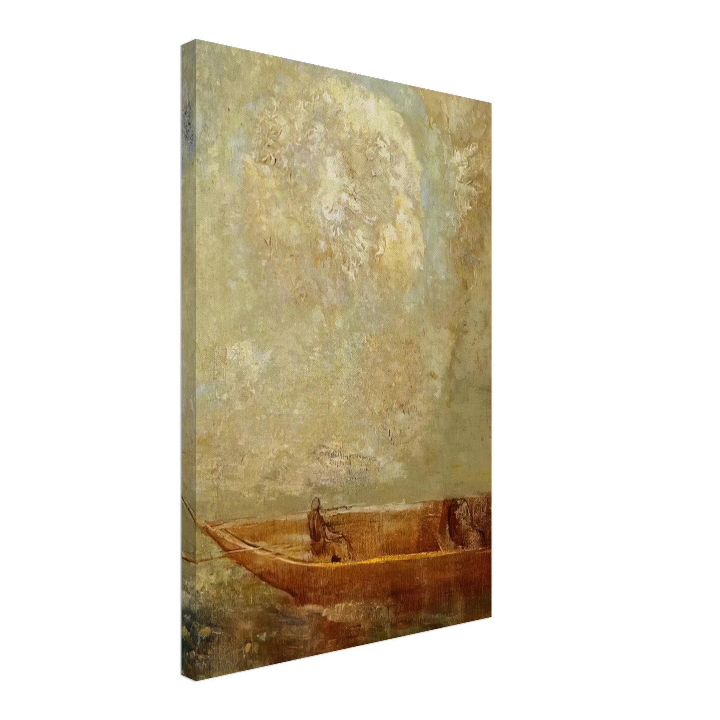 Odilon Redon - A BOAT Canvas - 70x100 cm / 28x40 inches-canvas