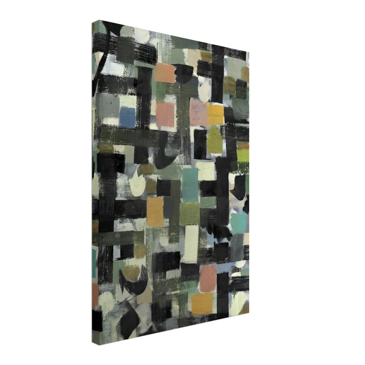 Bradley Walker Tomlin - Shapes - 1950 Canvas - 70x100 cm / 28x40 inches-canvas