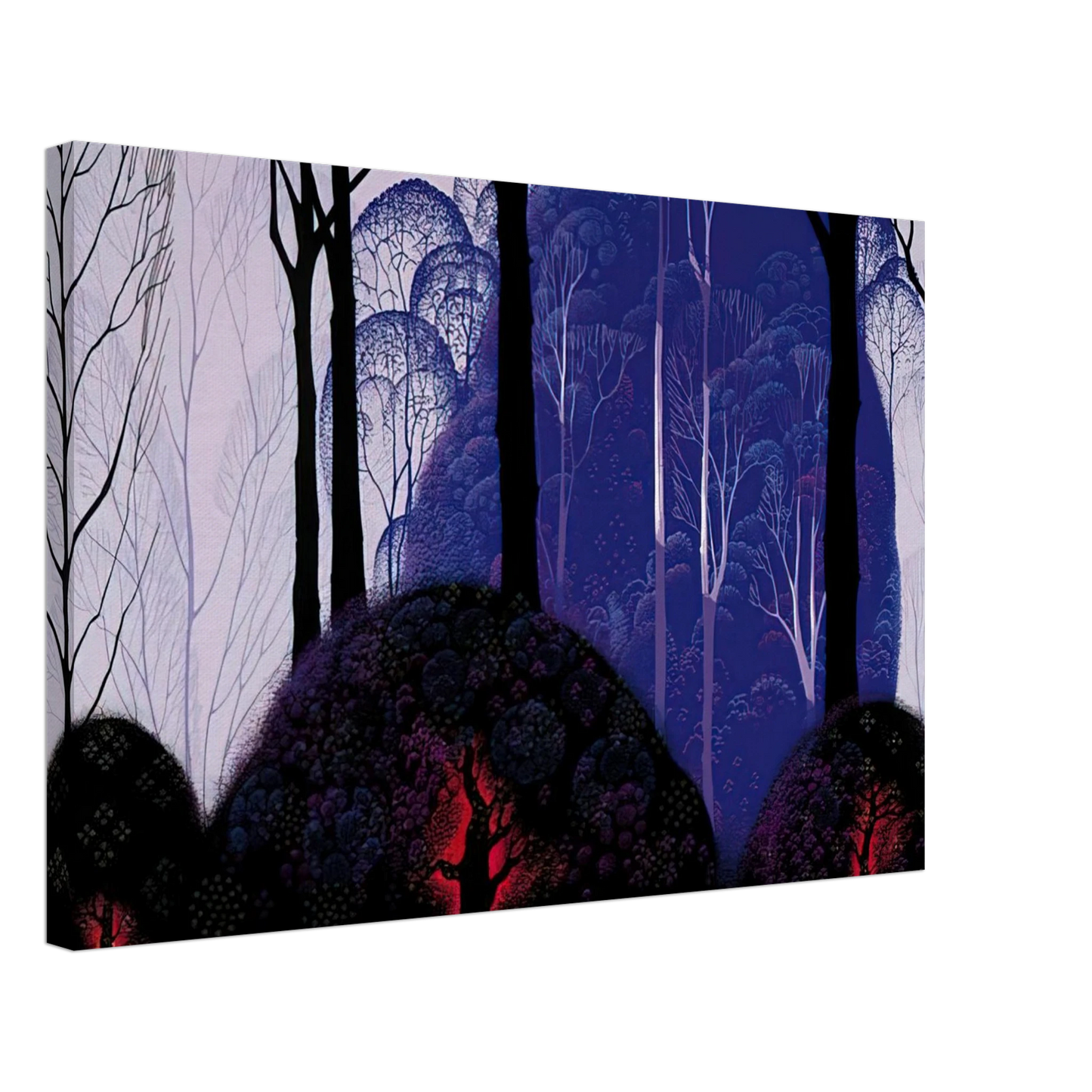 Eyvind Earle - Purple Eucalyptus Canvas - 40x60 cm / 16x24 inches-canvas