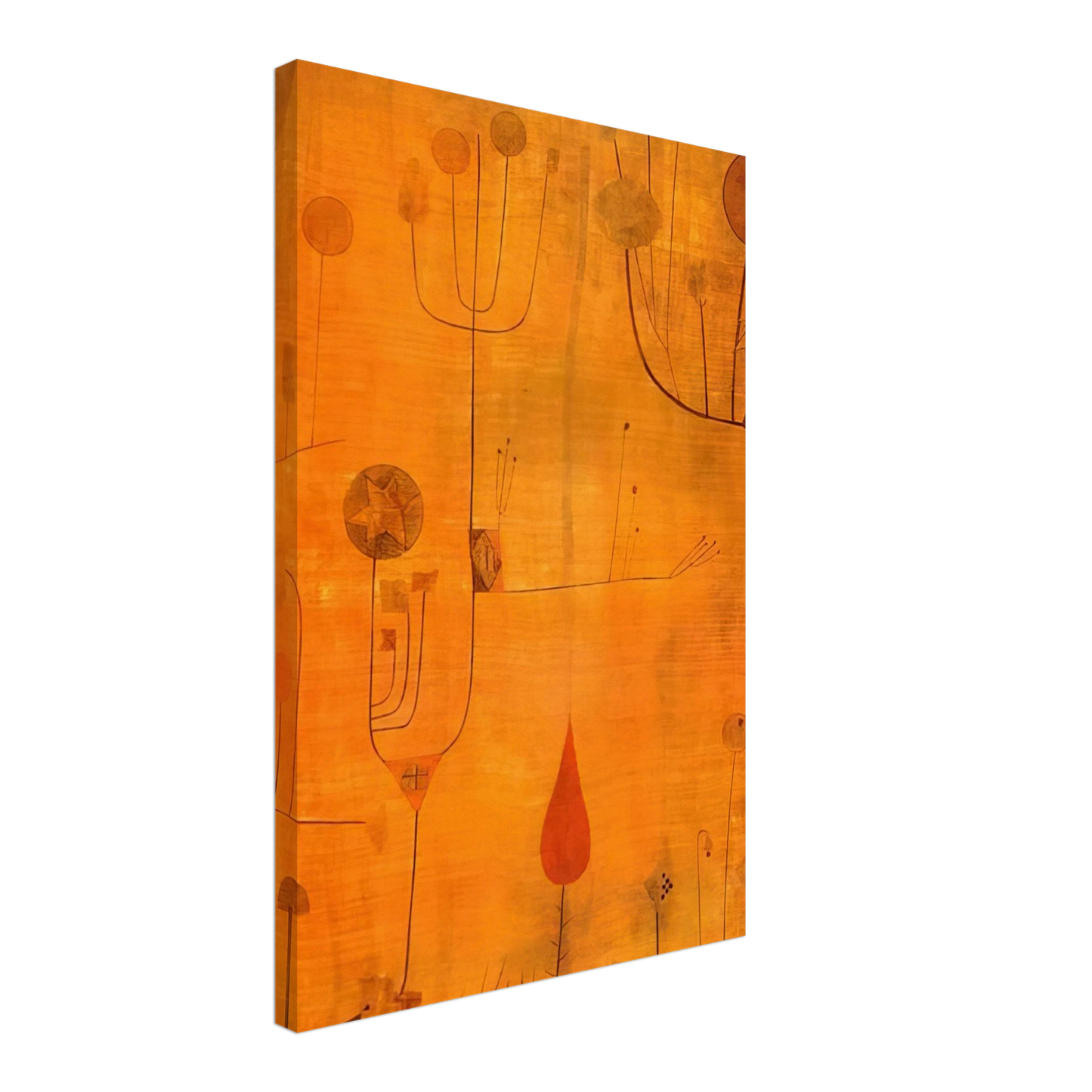 Paul Klee - FRUITS ON RED 1930 Canvas - 40x60 cm / 16x24 inches-canvas