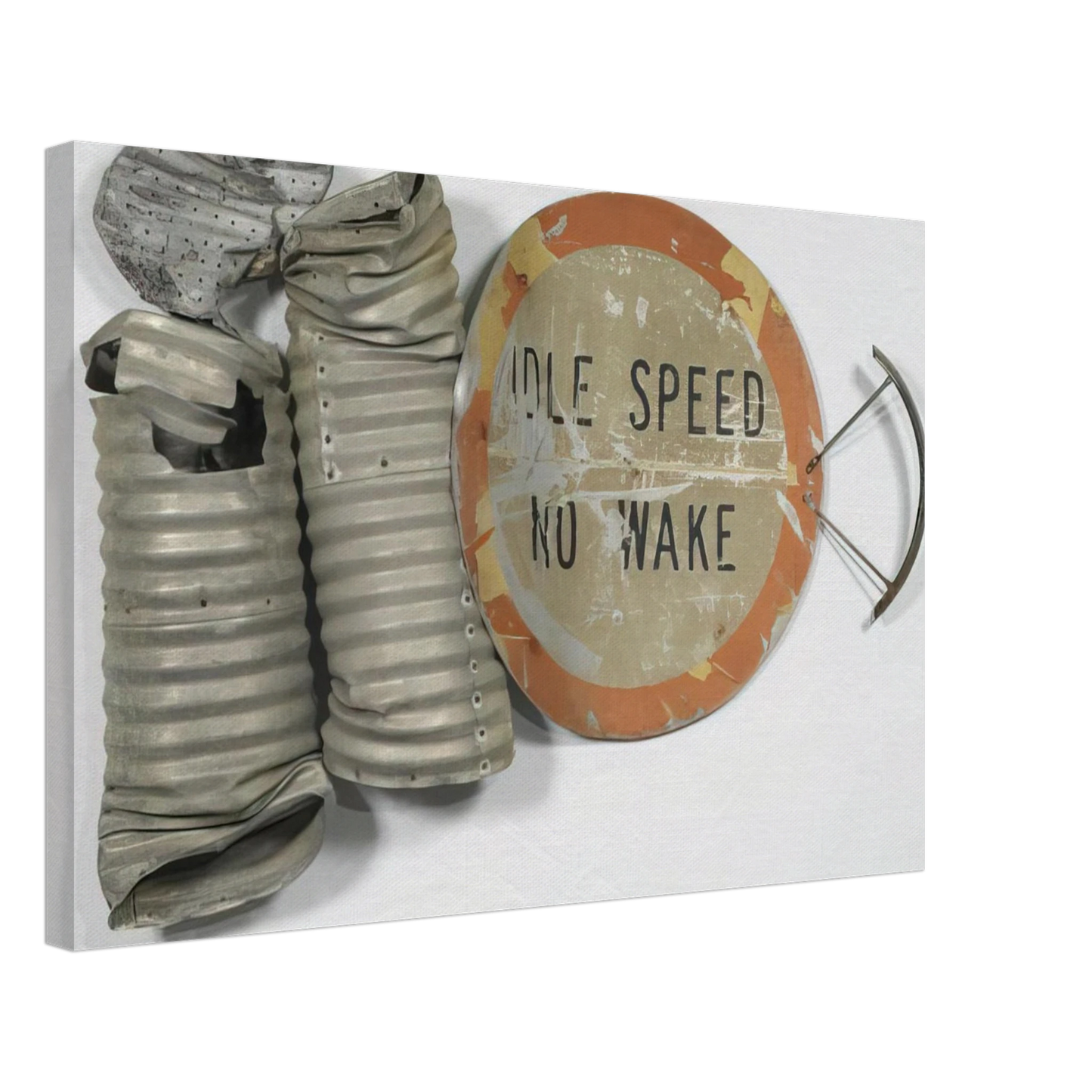 Robert Rauschenberg - NO WAKE GLUT 1986 Canvas - 40x60 cm / 16x24 inches-canvas