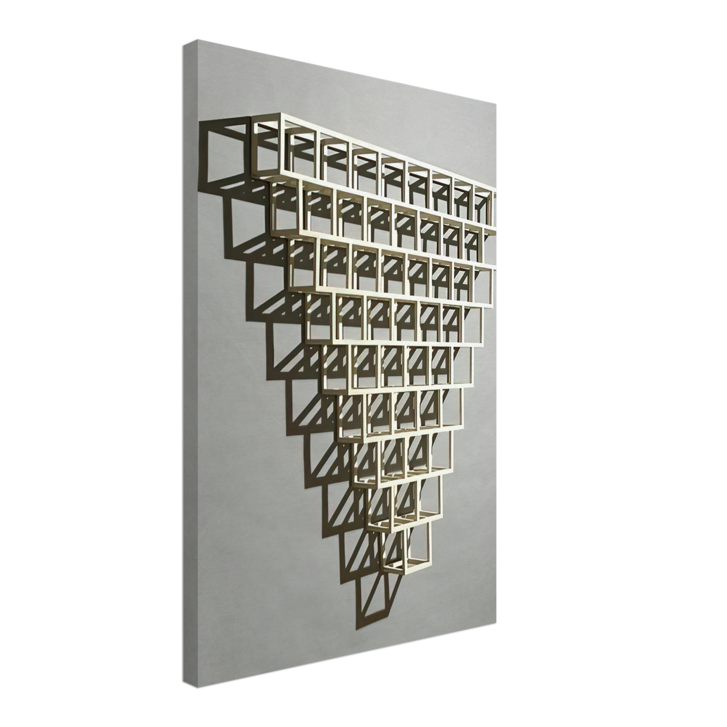 Sol LeWitt - 9-8-7-6-5-4-3-2-1 Half Off Canvas - 40x60 cm / 16x24 inches-canvas