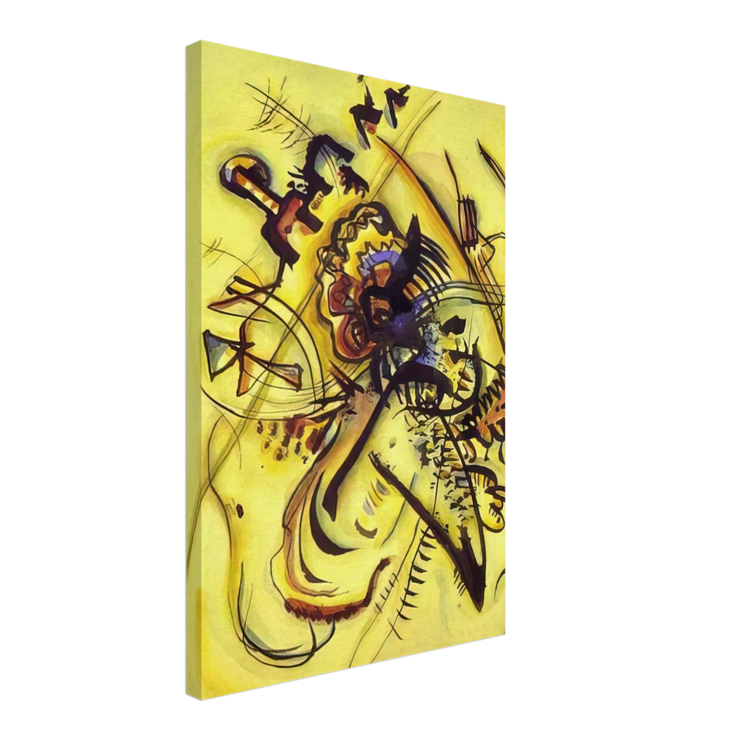 Wassily Kandinsky - TO THE UNKNOWN VOICE 1916 Canvas - 40x60 cm / 16x24 inches-canvas