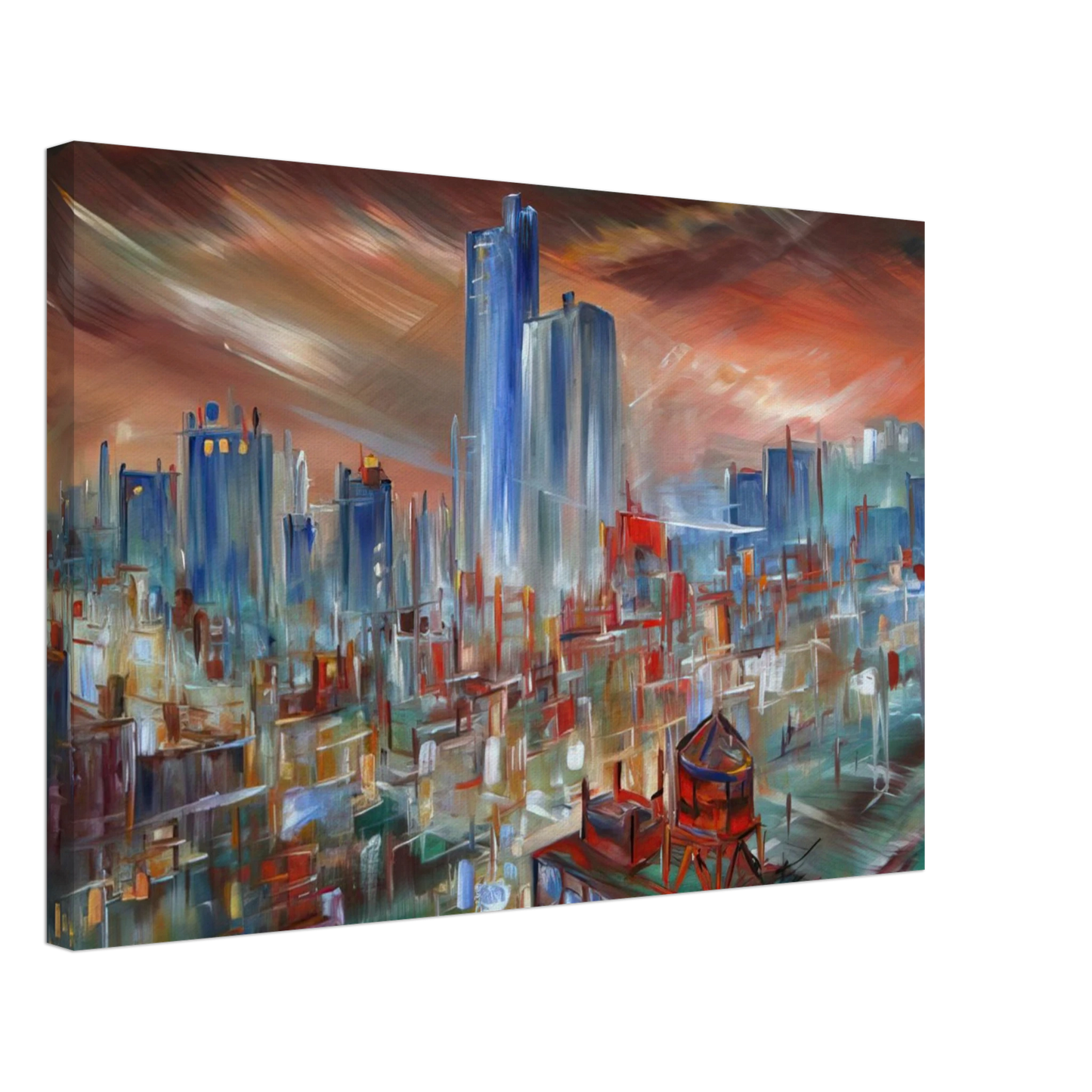Konrad Zuse - Big City Canvas - 40x60 cm / 16x24 inches-canvas