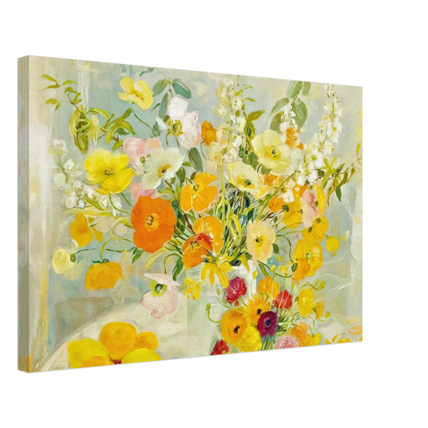Le Pho - Flower Composition - Post-Impressionism Canvas - 40x60 cm / 16x24 inches-canvas