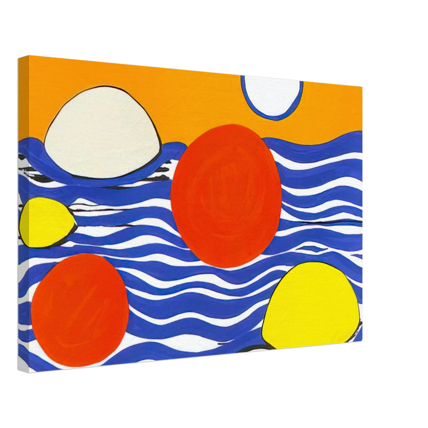 Alexander Calder - WAVES 1973 Canvas - 70x100 cm / 28x40 inches-canvas