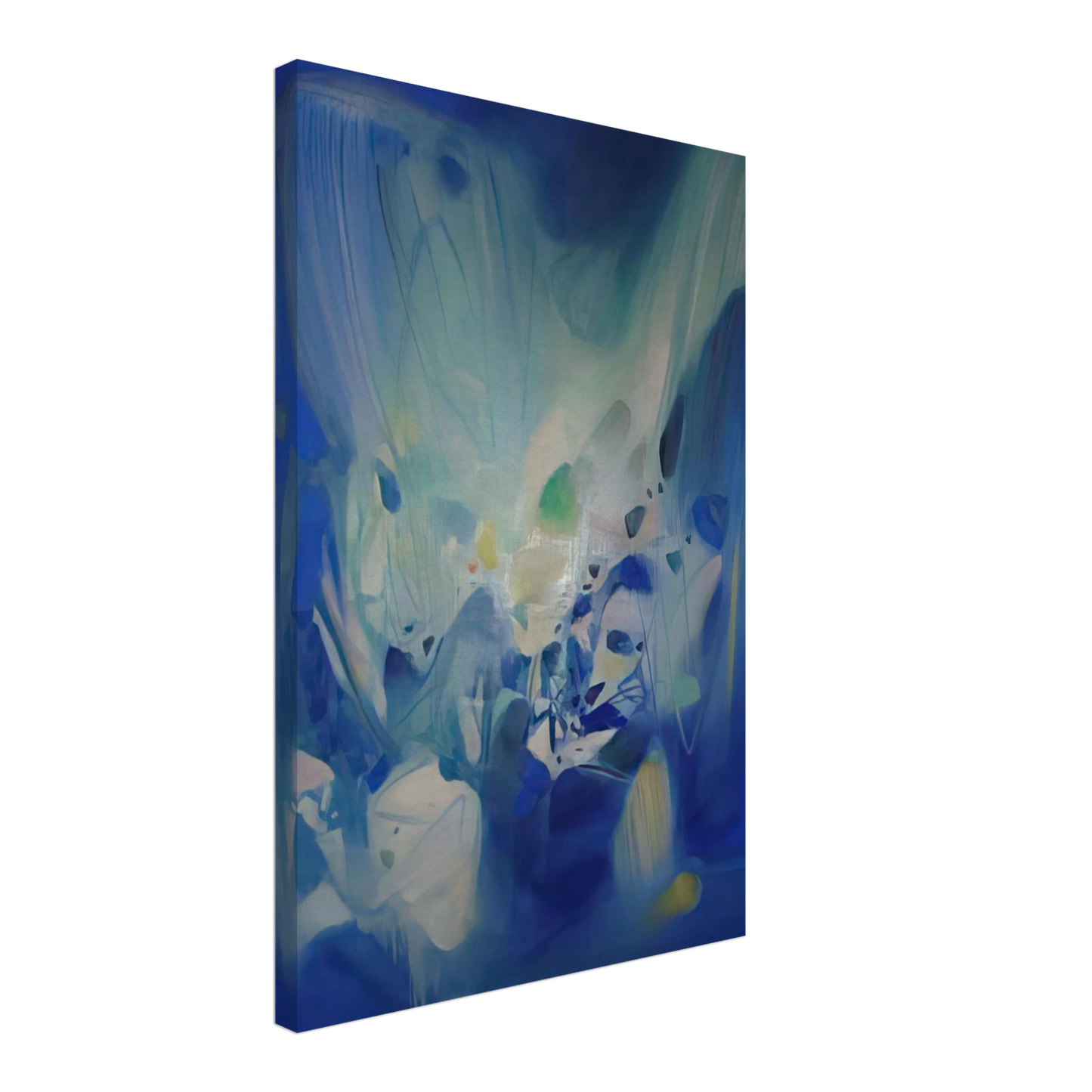 Chu teh Chun - DOMINANT BLEU 1990 Canvas - 40x60 cm / 16x24 inches-canvas