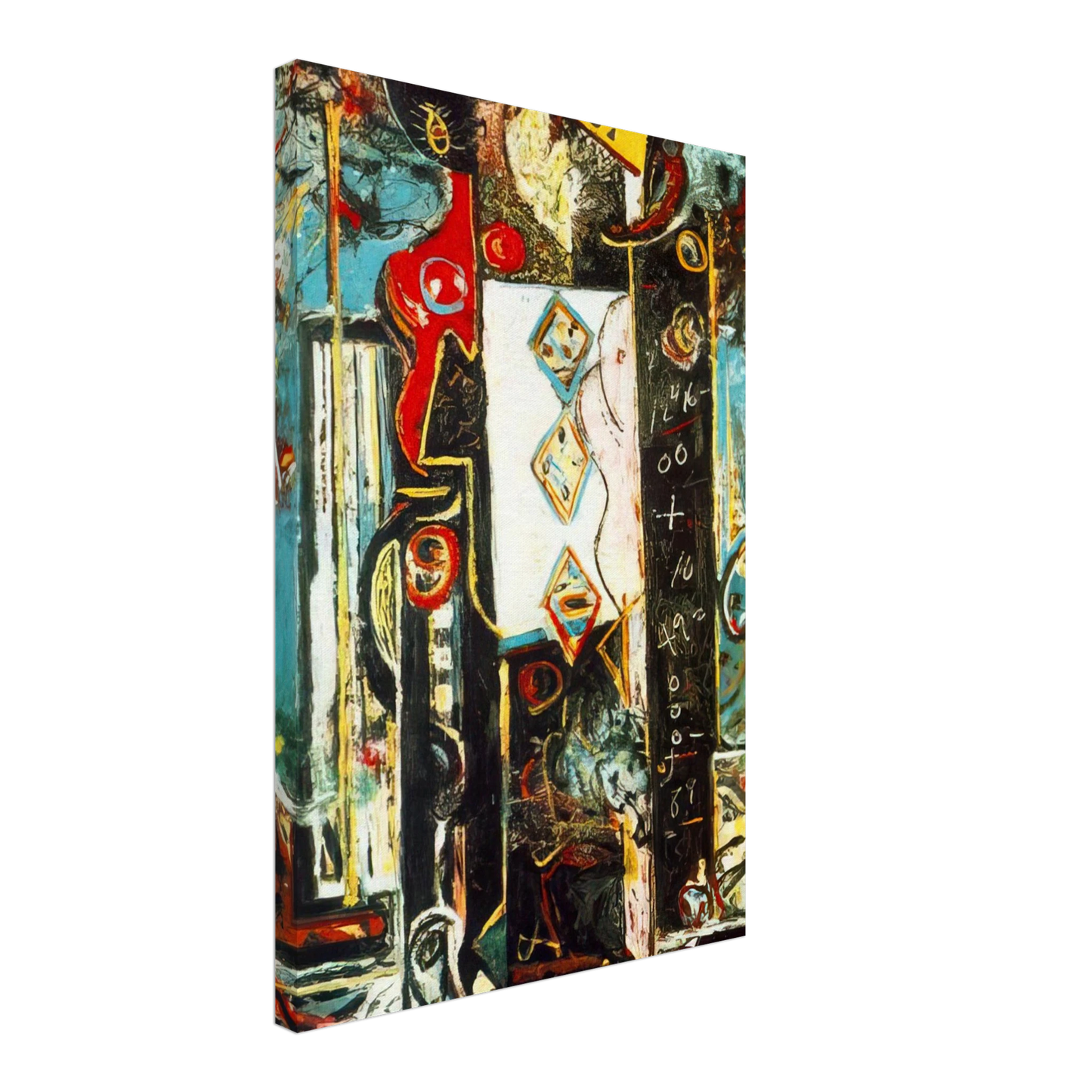 Jackson Pollock - MALE AND FEMALE Canvas - 70x100 cm / 28x40 inches-canvas