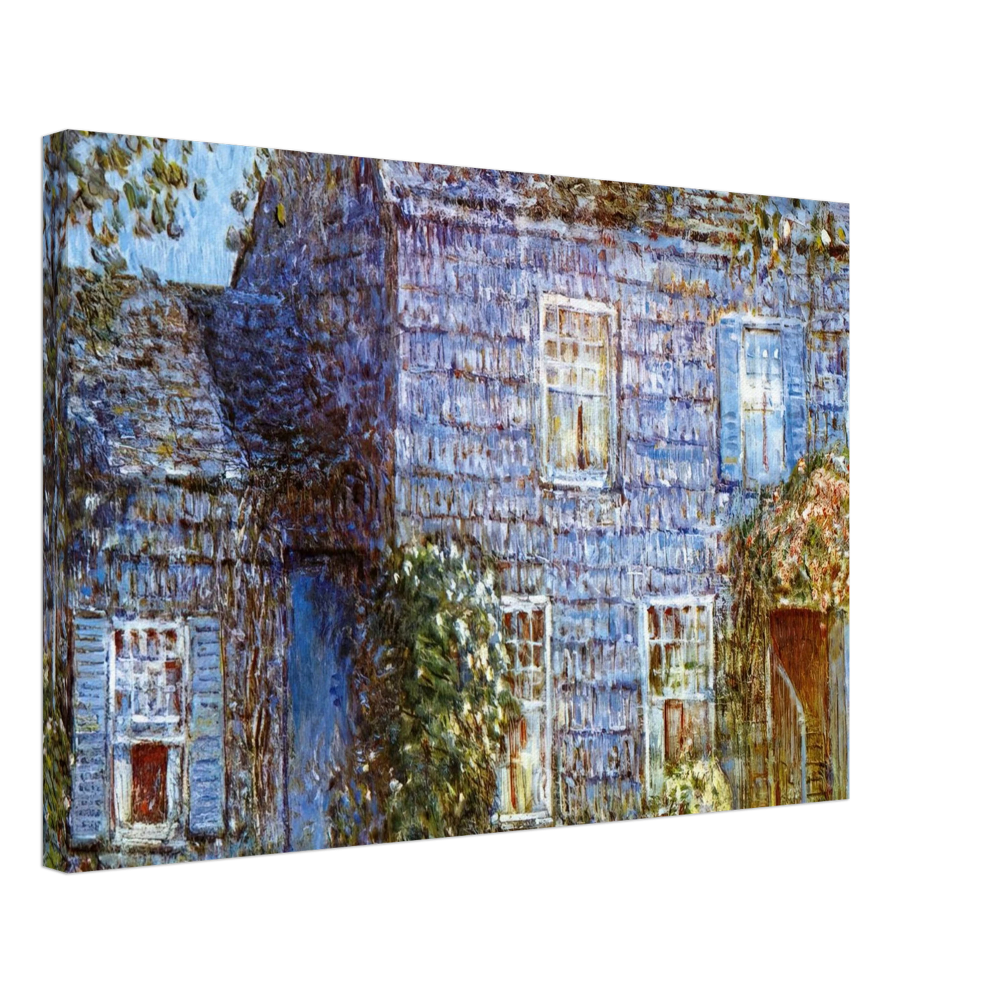 Childe Hassam - Hutchison House, Easthampton Canvas - 40x60 cm / 16x24 inches-canvas