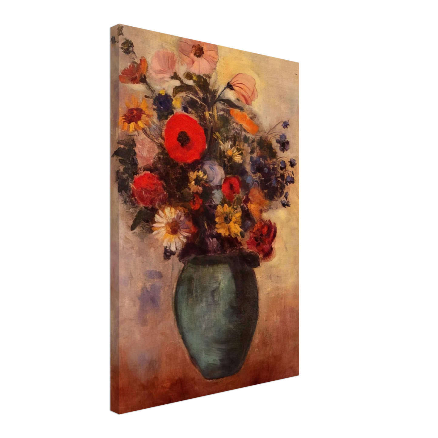 Odilon Redon - VASE OF FLOWERS 3 Canvas - 70x100 cm / 28x40 inches-canvas