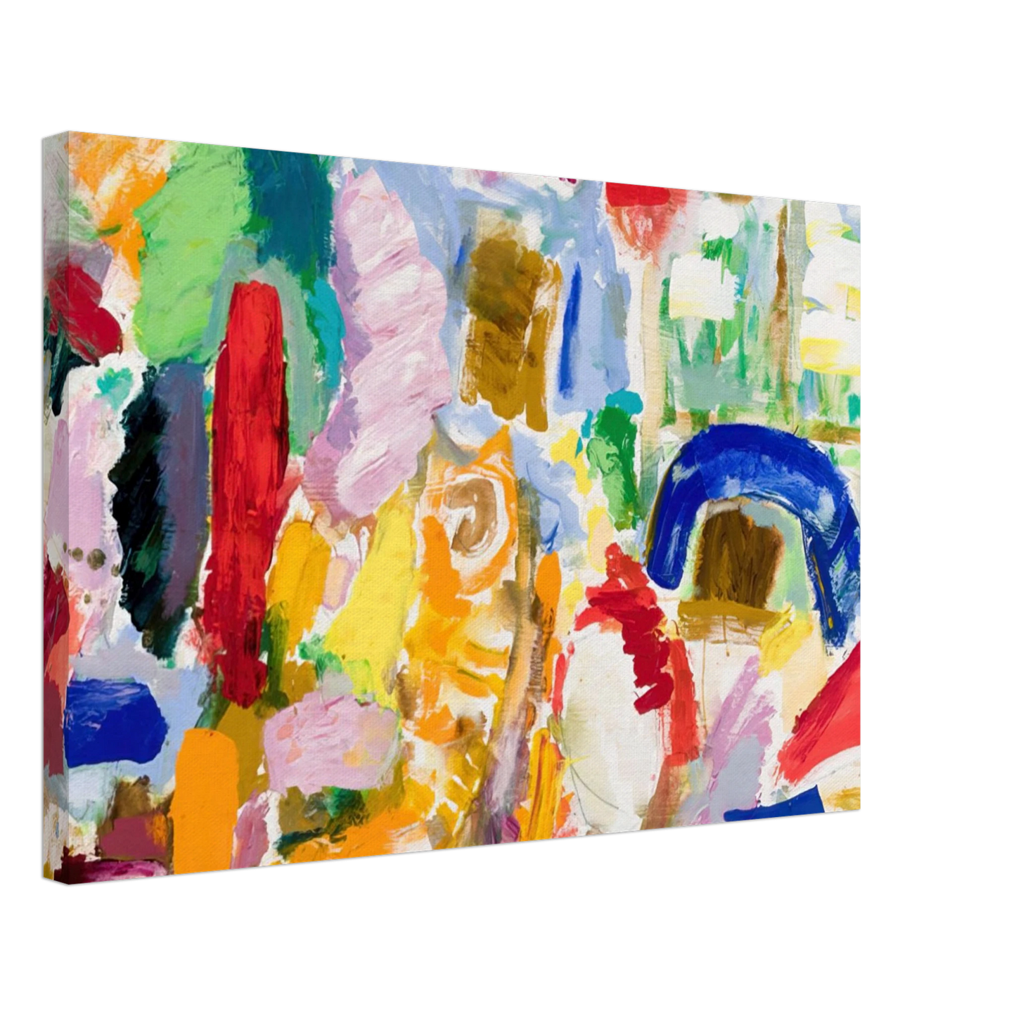 Taro Yamamoto - PAPER KITE BROWN HAT AND RED VASE 1987 Canvas - 70x100 cm / 28x40 inches-canvas