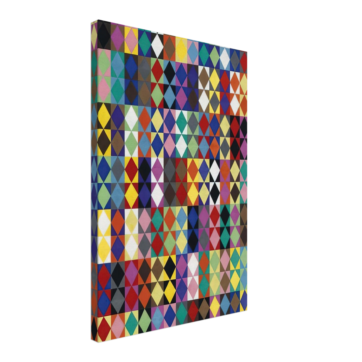 Dadamaino - 238 combinazioni cromatiche con 16 colori moltiplicati fra loro - 1969 Canvas - 40x60 cm / 16x24 inches-canvas