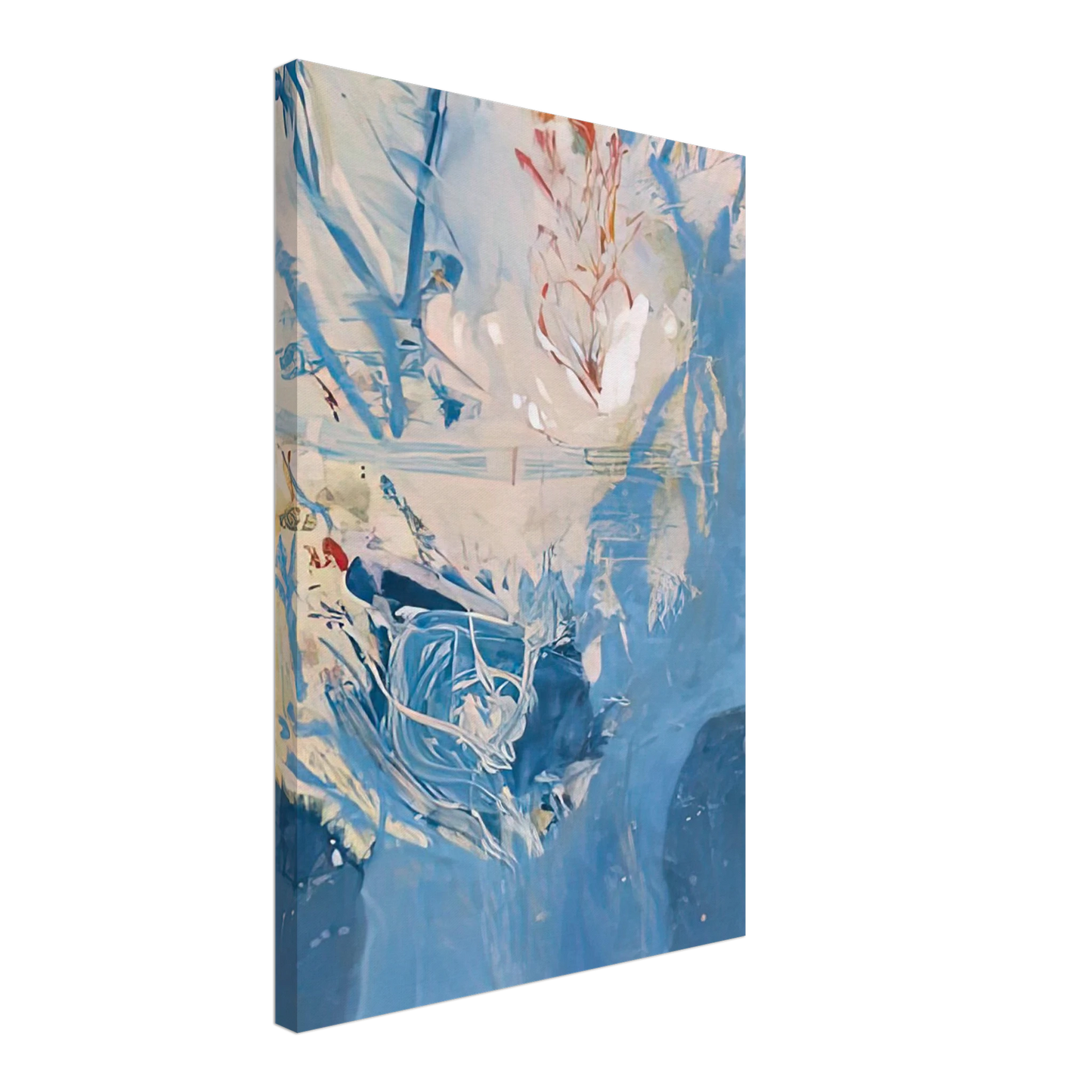 Helen Frankenthaler - Blue Territory, 1955- Canvas - 70x100 cm / 28x40 inches-canvas