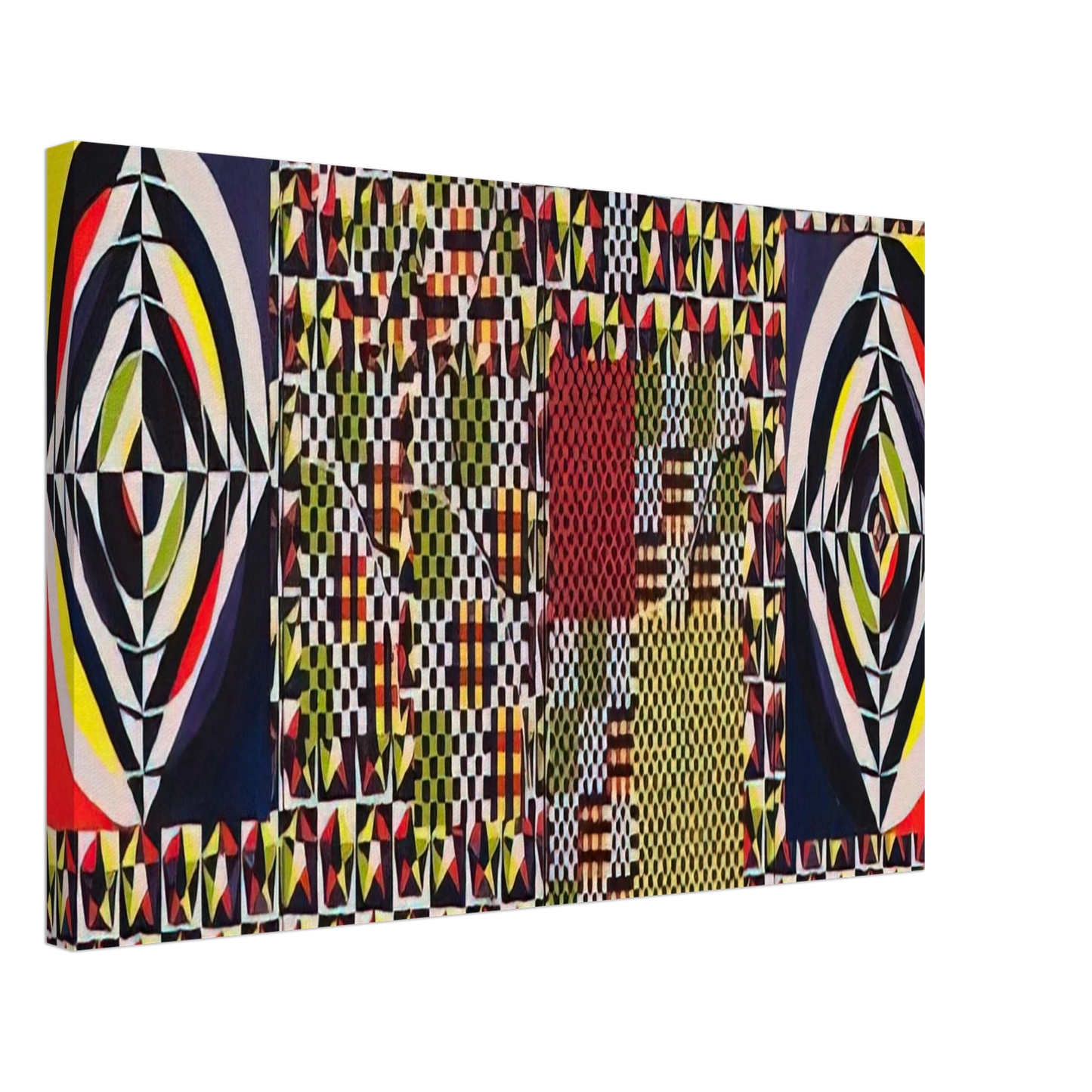 Alfred Jensen - The Pythagorean Theorem - 1964 Canvas - 40x60 cm / 16x24 inches-canvas