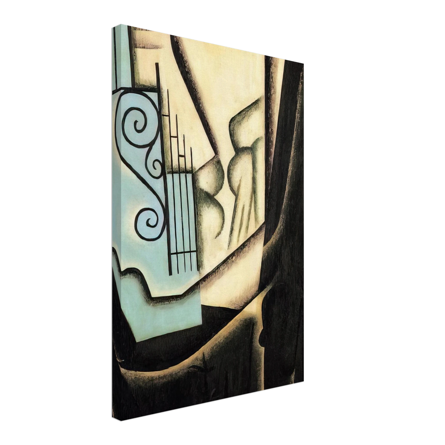 Juan Gris - THE GARDEN 1916 Canvas - 40x60 cm / 16x24 inches-canvas