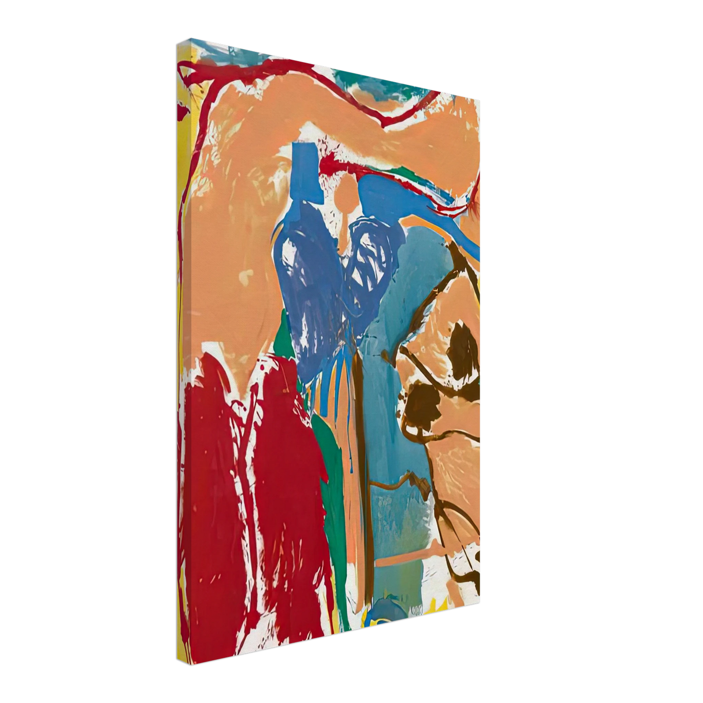 Helen Frankenthaler - Mediterranean Thoughts, 1960- Canvas - 70x100 cm / 28x40 inches-canvas