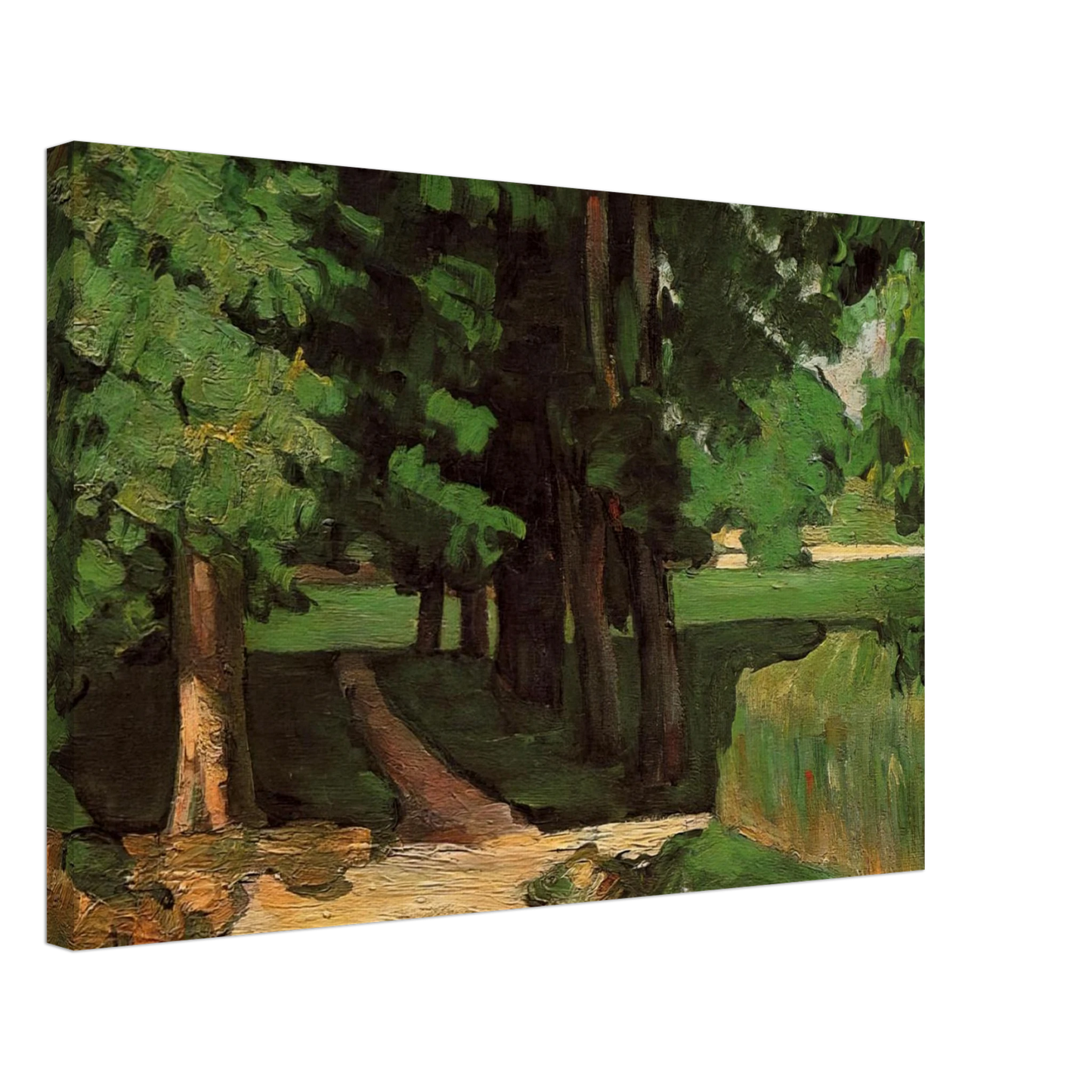 Paul Cezanne - Lane of Chestnut Trees at the Jas de Bouffan Canvas - 70x100 cm / 28x40 inches-canvas