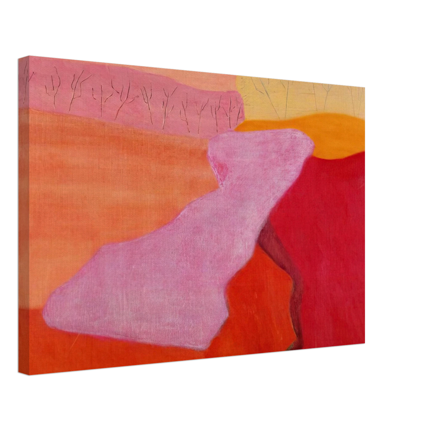 Milton Avery - Shapes of Spring - 1952 Canvas - 70x100 cm / 28x40 inches-canvas