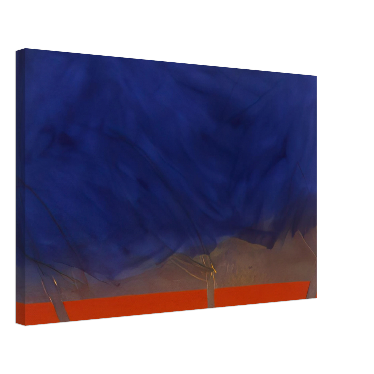 Ronnie Landfield - All Night - 1989 Canvas - 40x60 cm / 16x24 inches-canvas