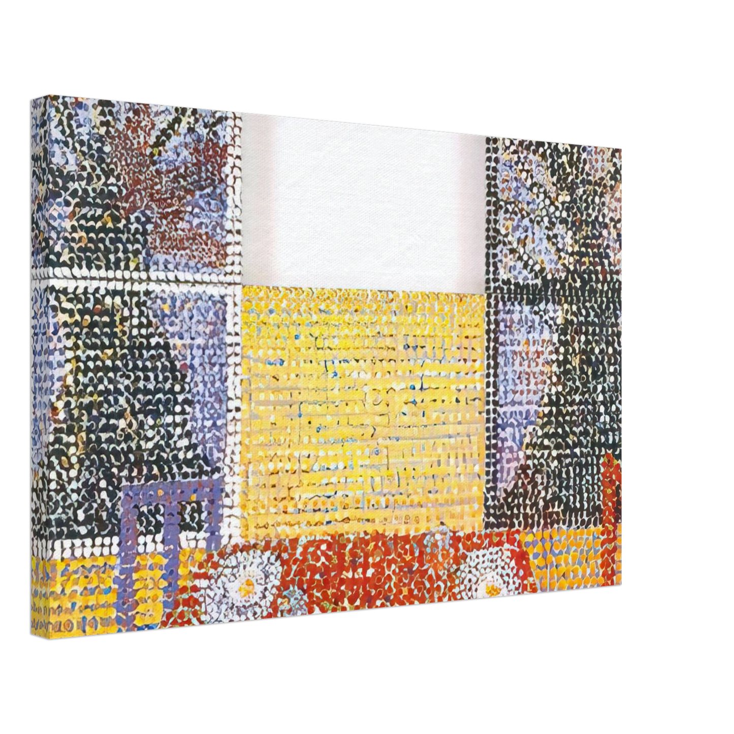 Jennifer Bartlett - Table - 2001 Canvas - 70x100 cm / 28x40 inches-canvas