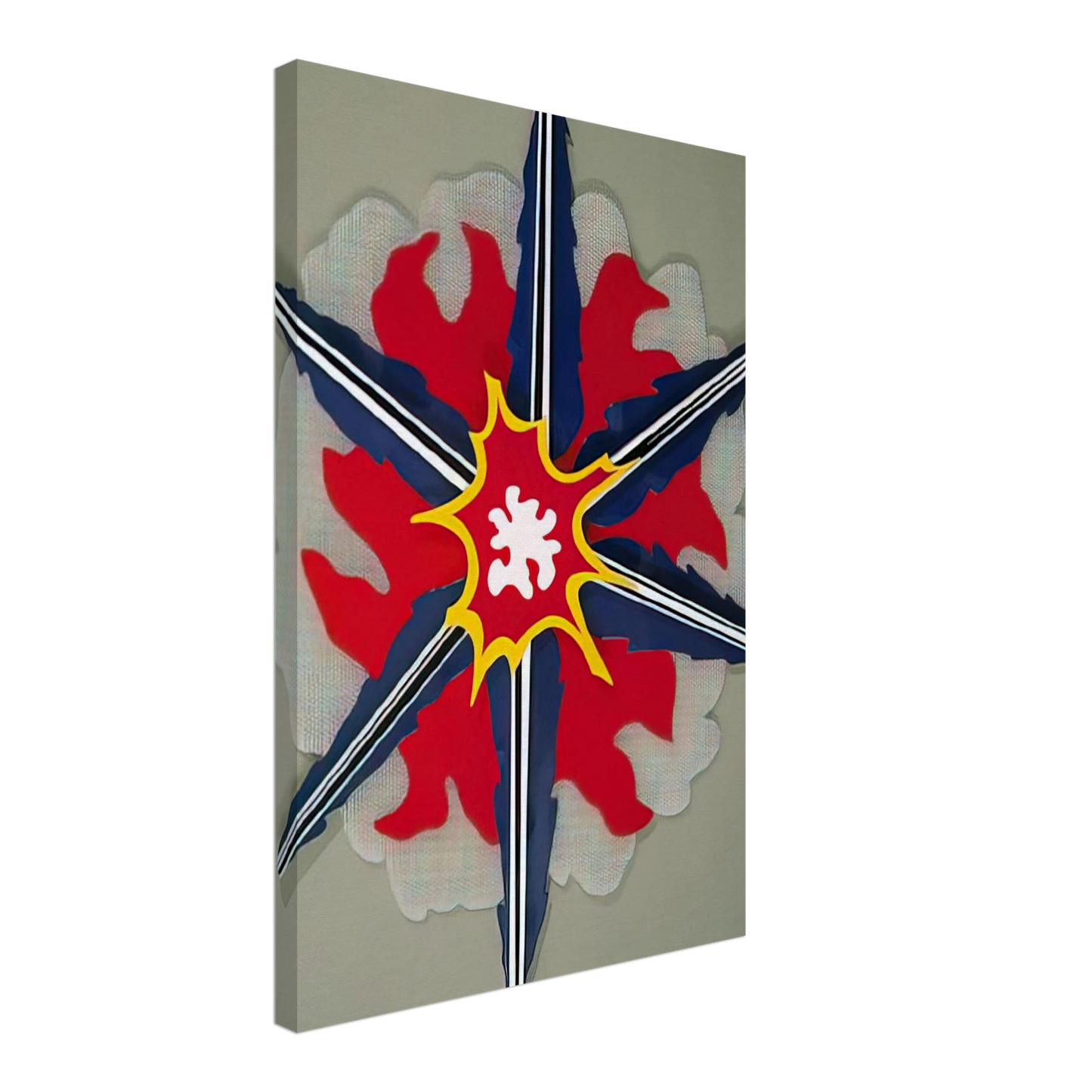 Roy Lichtenstein - WALL EXPLOSION II 1965 Canvas - 40x60 cm / 16x24 inches-canvas