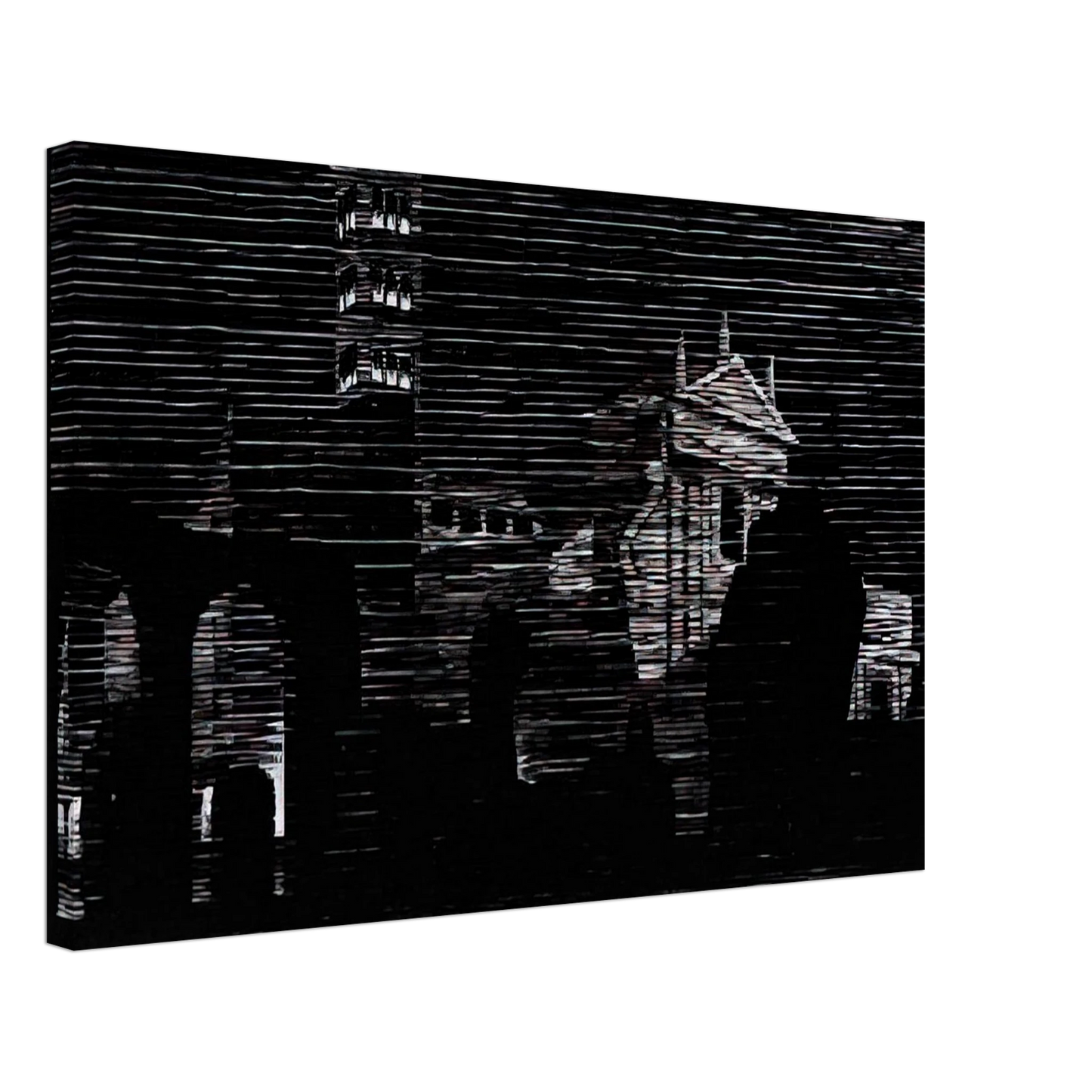 MC Escher - NOCTURNAL ROME 2 Canvas - 40x60 cm / 16x24 inches-canvas