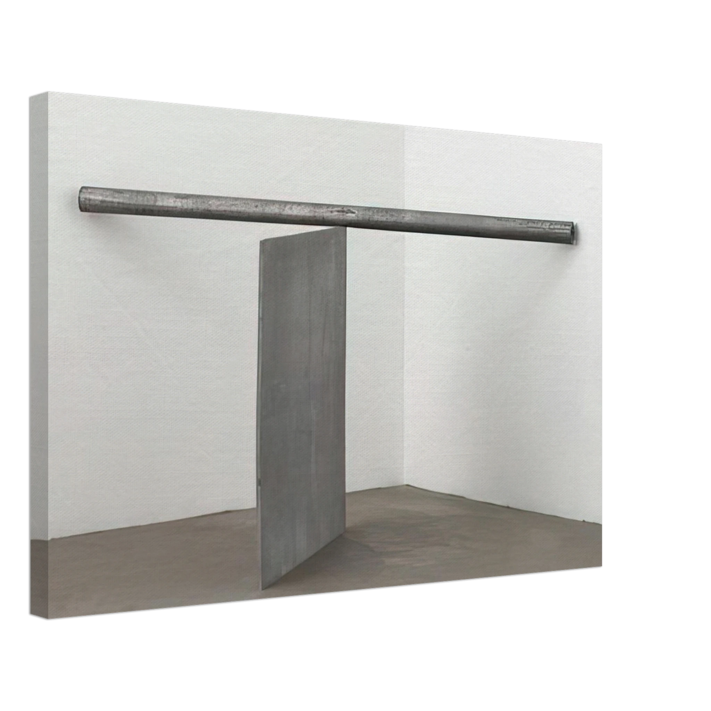 Richard Serra - EQUAL CORNER PROP PIECE 1970 Canvas - 40x60 cm / 16x24 inches-canvas