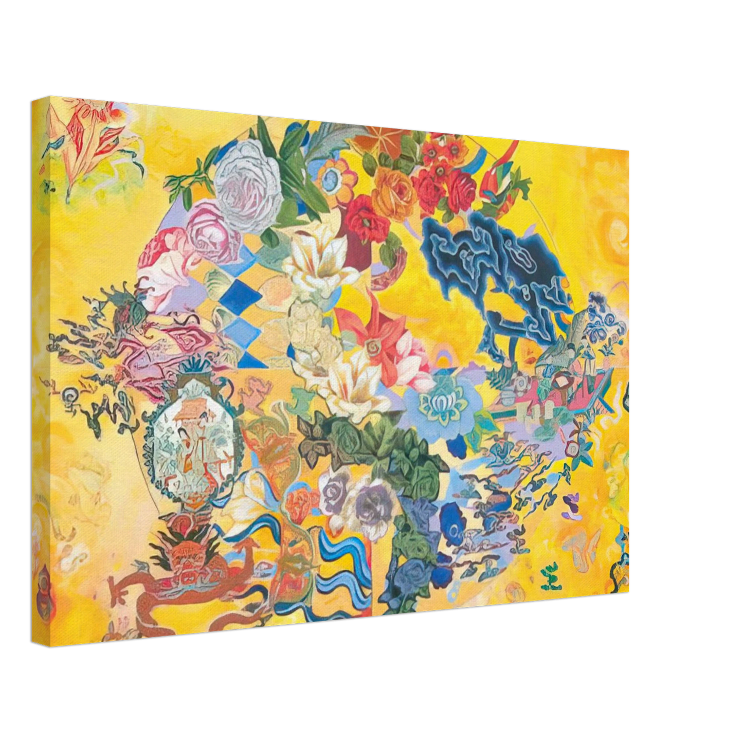 Miriam Schapiro - Asian Rendezvous - PD Pattern and Decoration Canvas - 70x100 cm / 28x40 inches-canvas