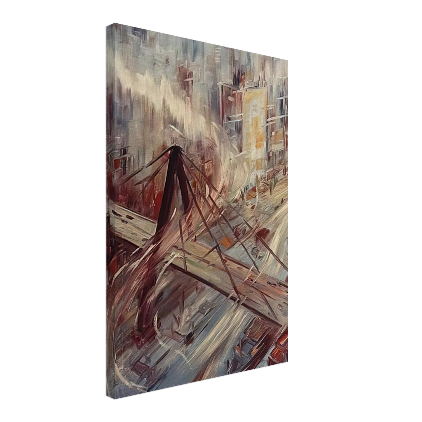 Konrad Zuse - Untitled - 1967 Canvas - 70x100 cm / 28x40 inches-canvas