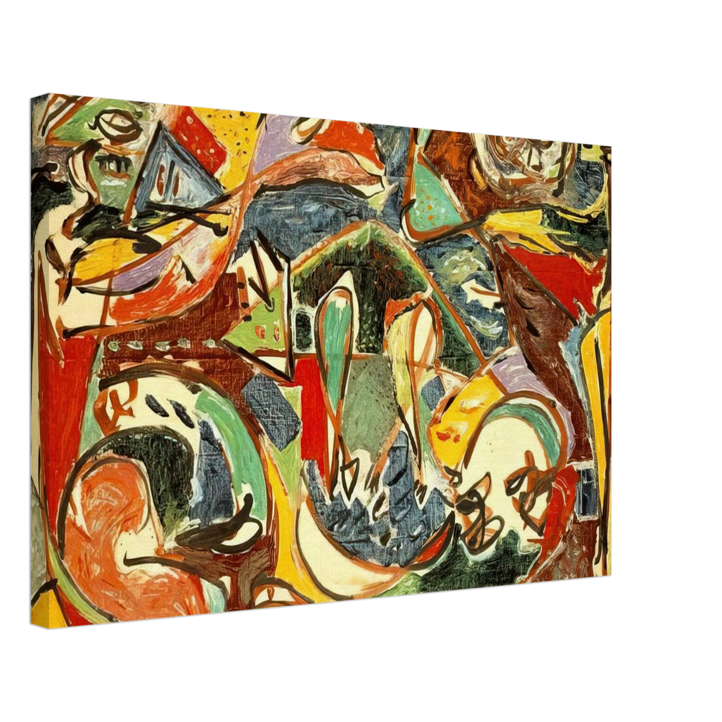 Jackson Pollock - THE KEY Canvas - 70x100 cm / 28x40 inches-canvas