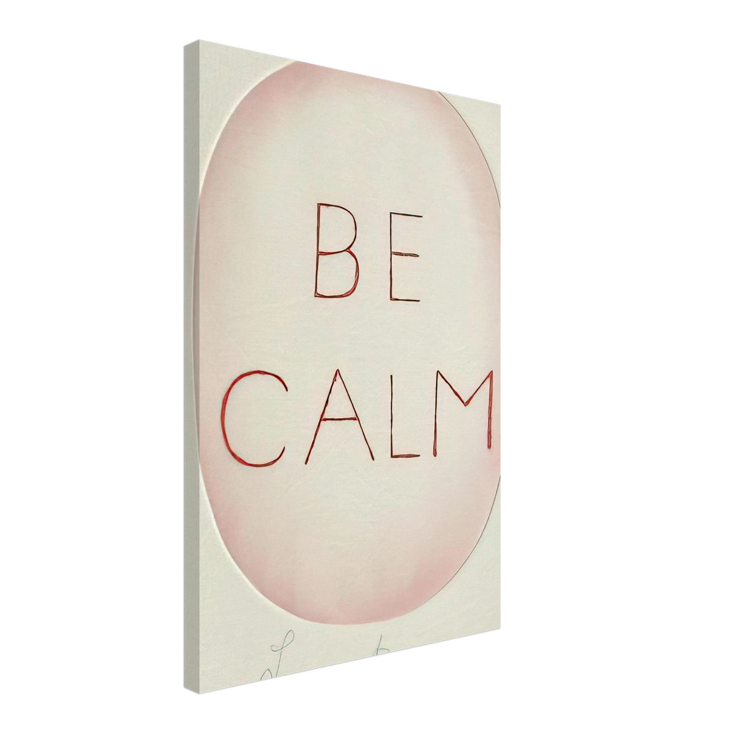 Louise Bourgeois - BE CALME OCTOBER 1ST 31ST Canvas - 70x100 cm / 28x40 inches-canvas