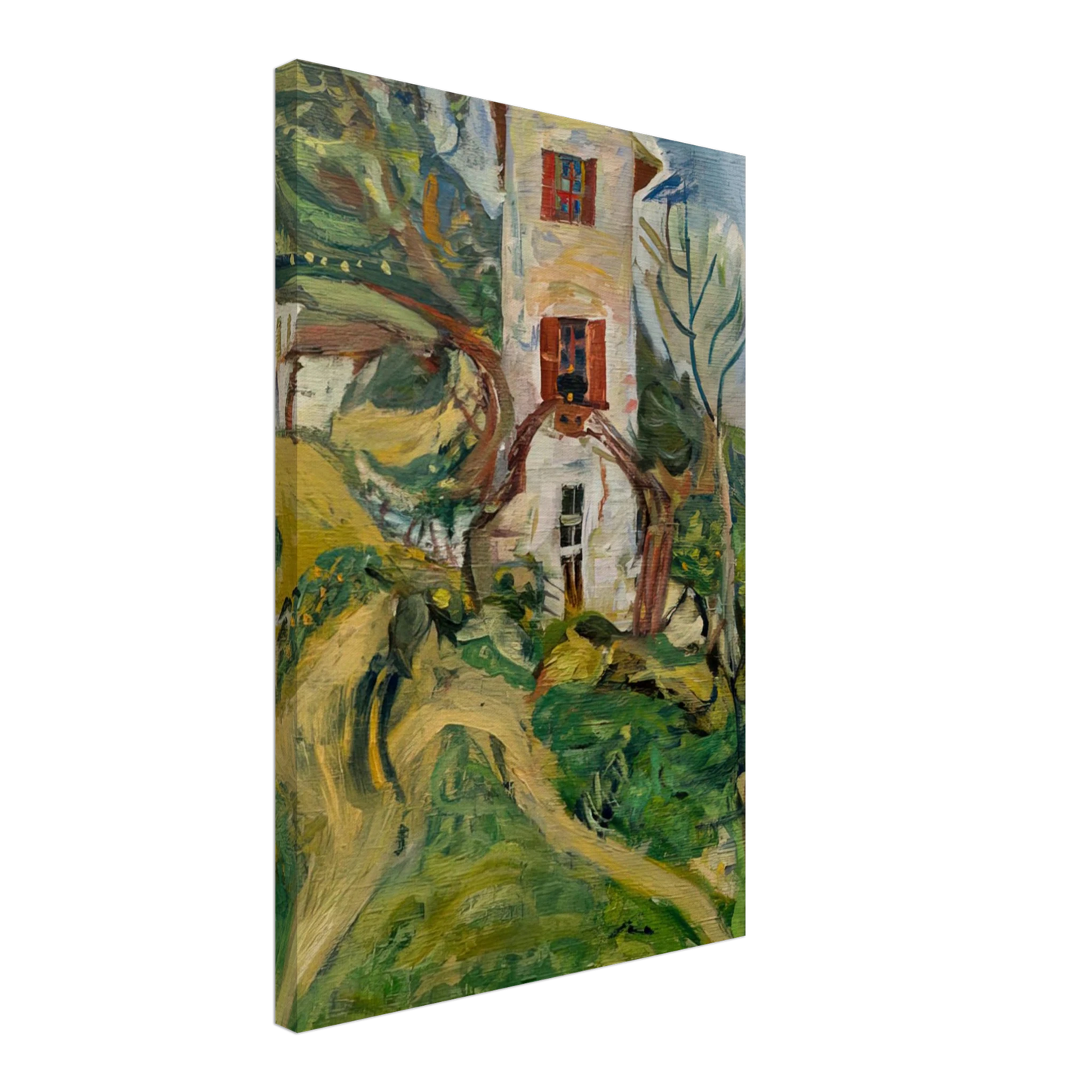 Chaim Soutine - WHITE HOUSE 1918 Canvas - 70x100 cm / 28x40 inches-canvas