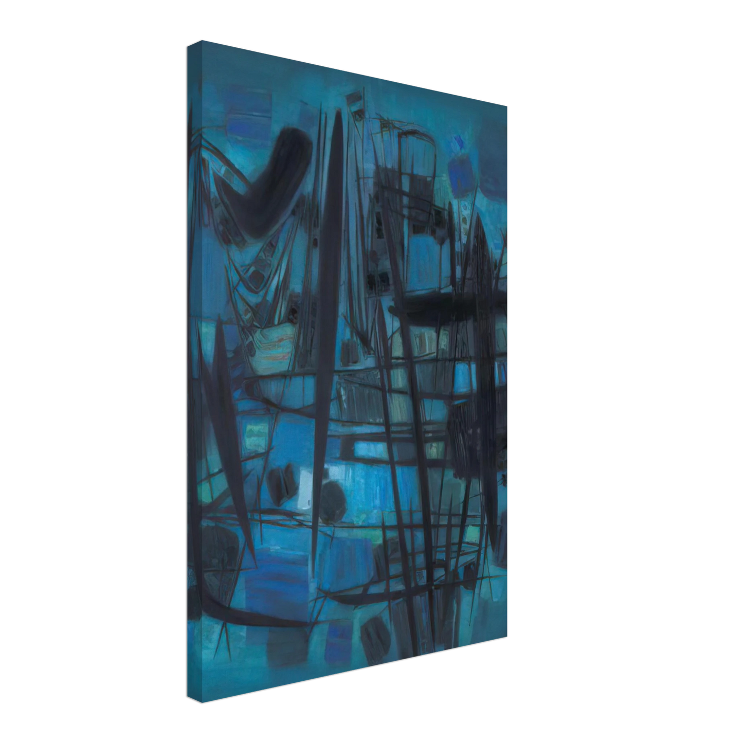 Chu teh Chun - MILLE VIES SE CACHENT DANS LE BOIS Canvas - 40x60 cm / 16x24 inches-canvas