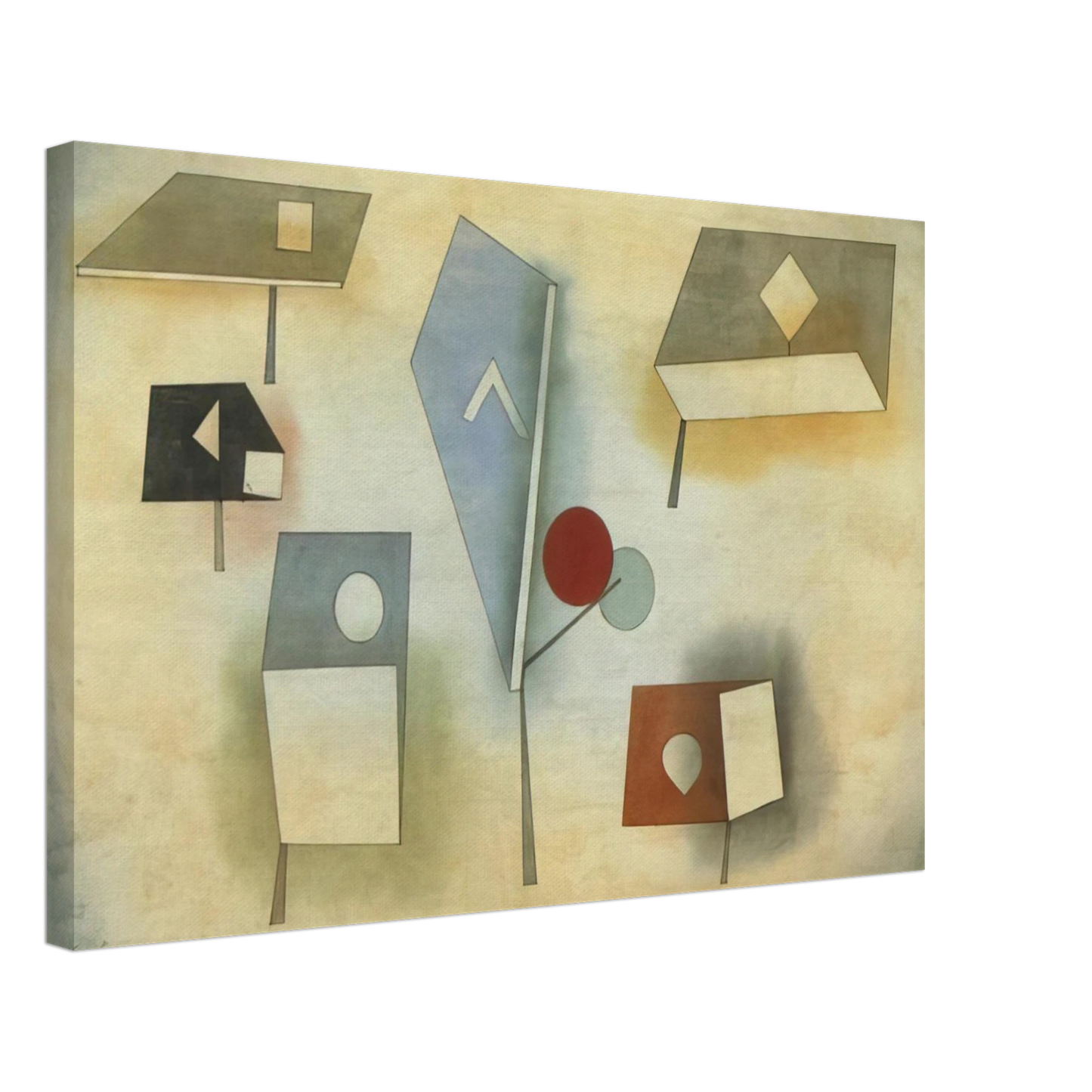 Paul Klee - SIX SPECIES 1921 Canvas - 40x60 cm / 16x24 inches-canvas