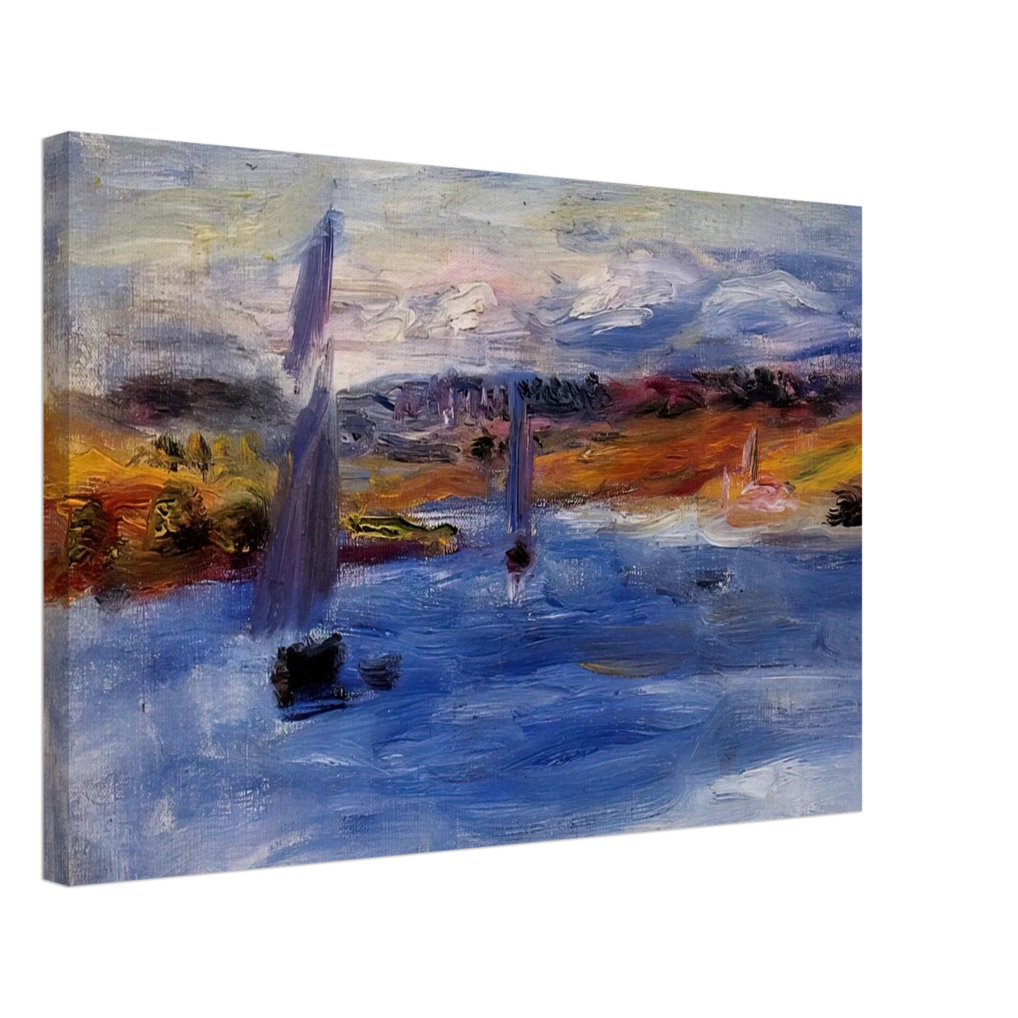 Pierre-Auguste Renoir - Sailboats Canvas - 70x100 cm / 28x40 inches-canvas