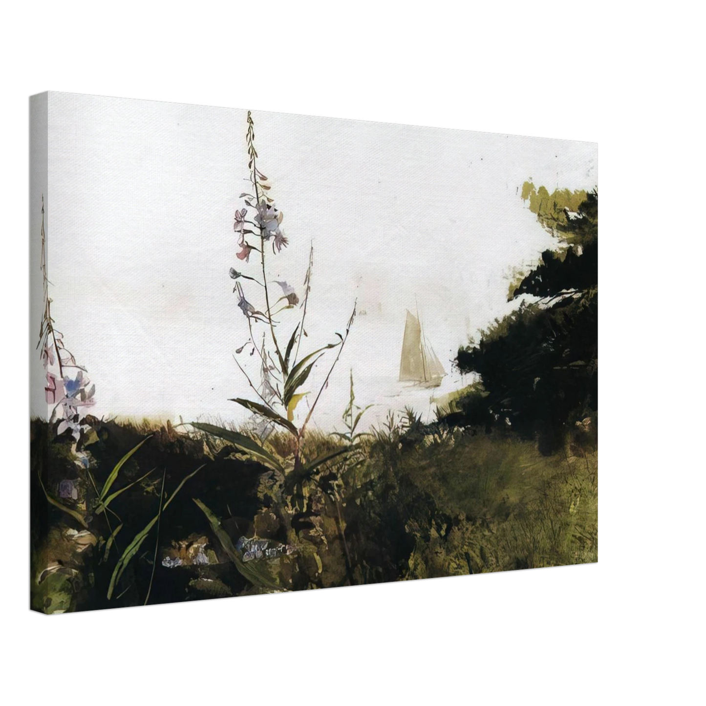 Andrew Wyeth - UNDER SAIL Canvas - 40x60 cm / 16x24 inches-canvas