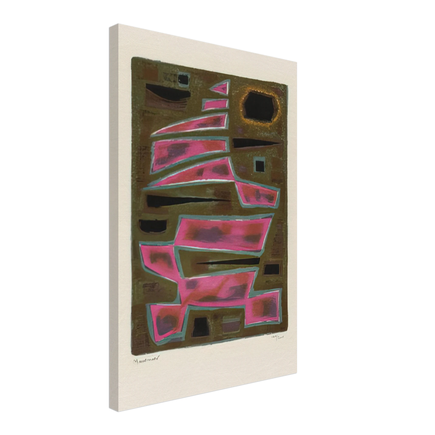 Alfred Manessier - Twilight - 1950 Canvas - 40x60 cm / 16x24 inches-canvas