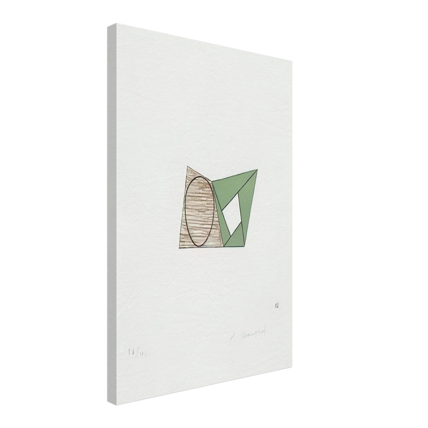 Robert Mangold - PAGES 10 1989 Canvas - 70x100 cm / 28x40 inches-canvas