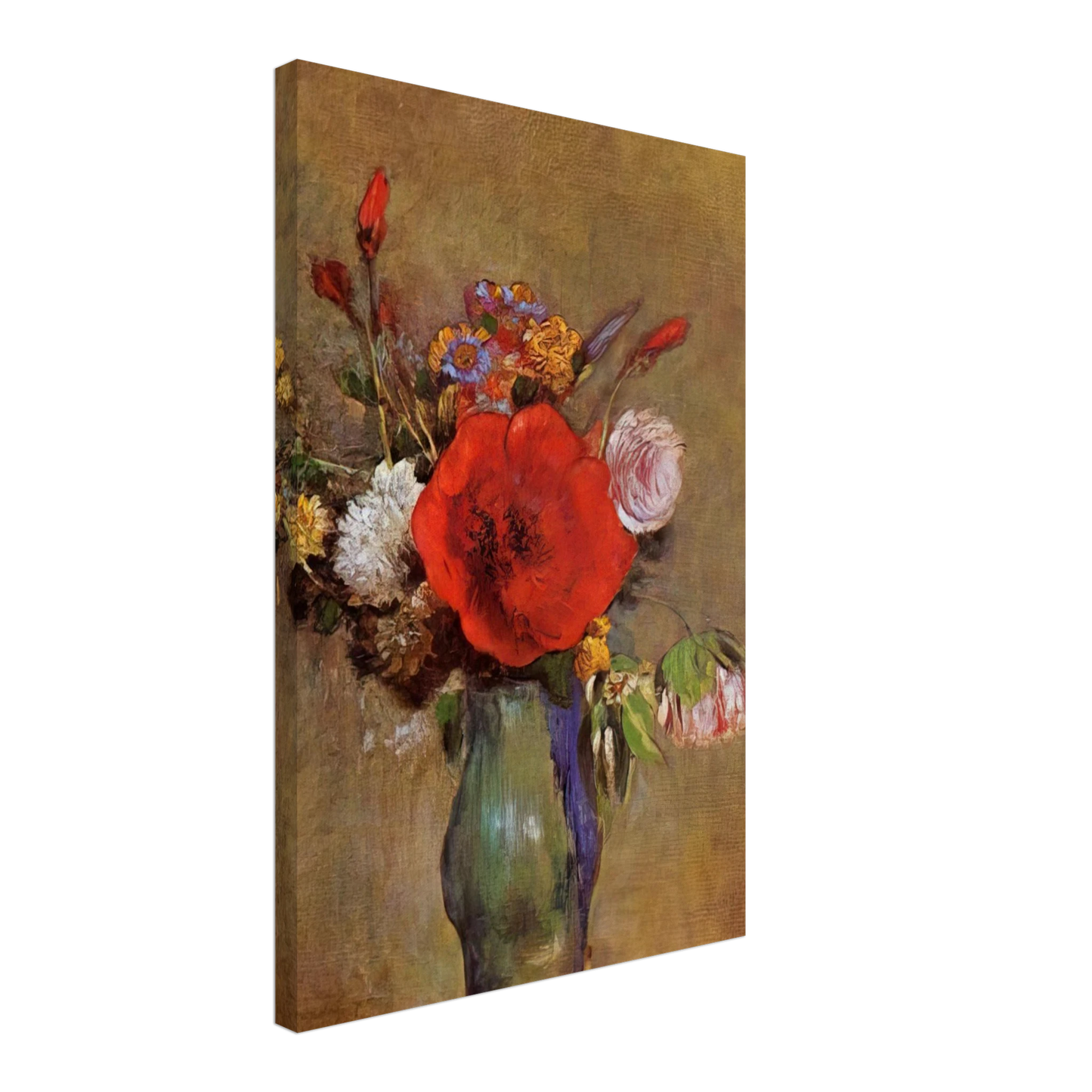 Odilon Redon - VASE OF FLOWERS 11 Canvas - 70x100 cm / 28x40 inches-canvas
