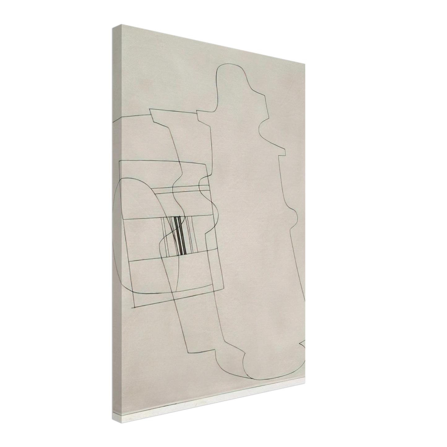 Ben Nicholson - Glass topped bottle - 1967 Canvas - 40x60 cm / 16x24 inches-canvas