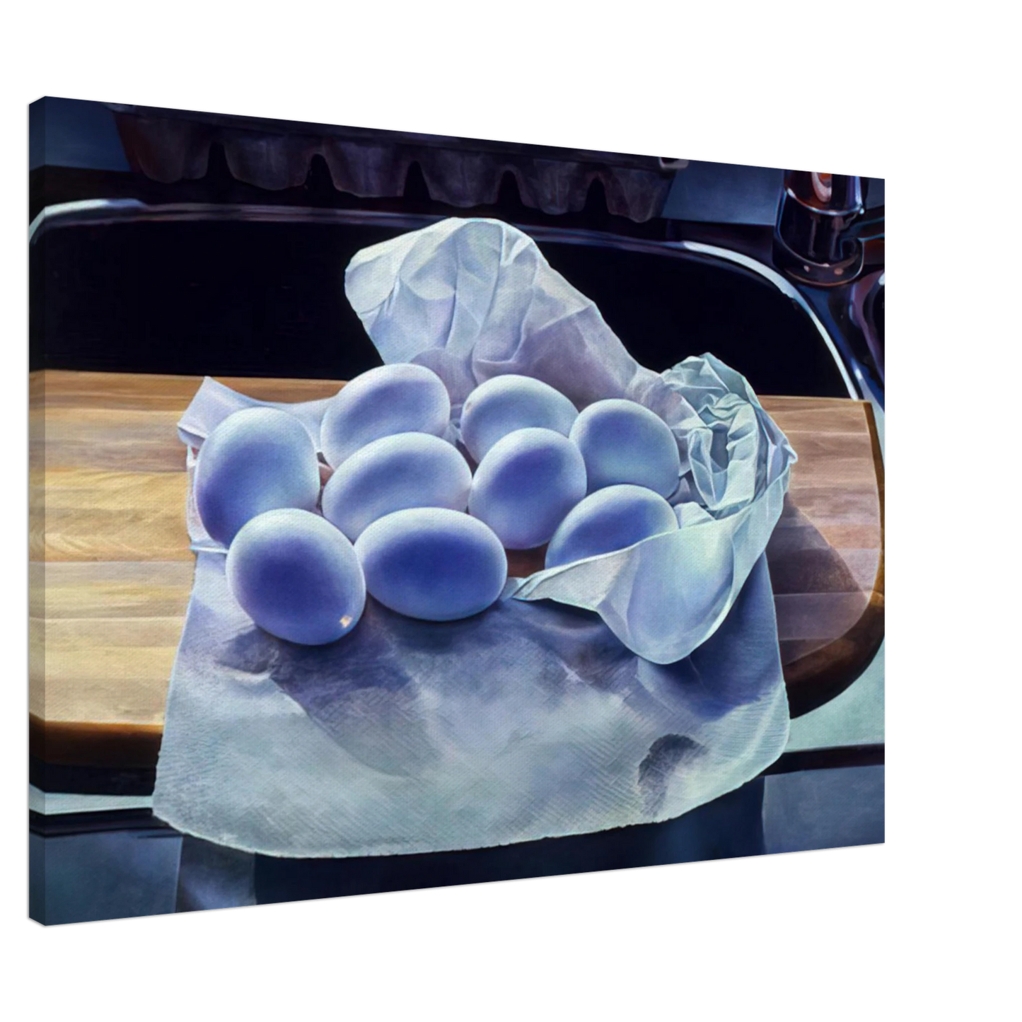 Mary Pratt - Hollowed Eggs for Easter - 1983 Canvas - Default Title-canvas