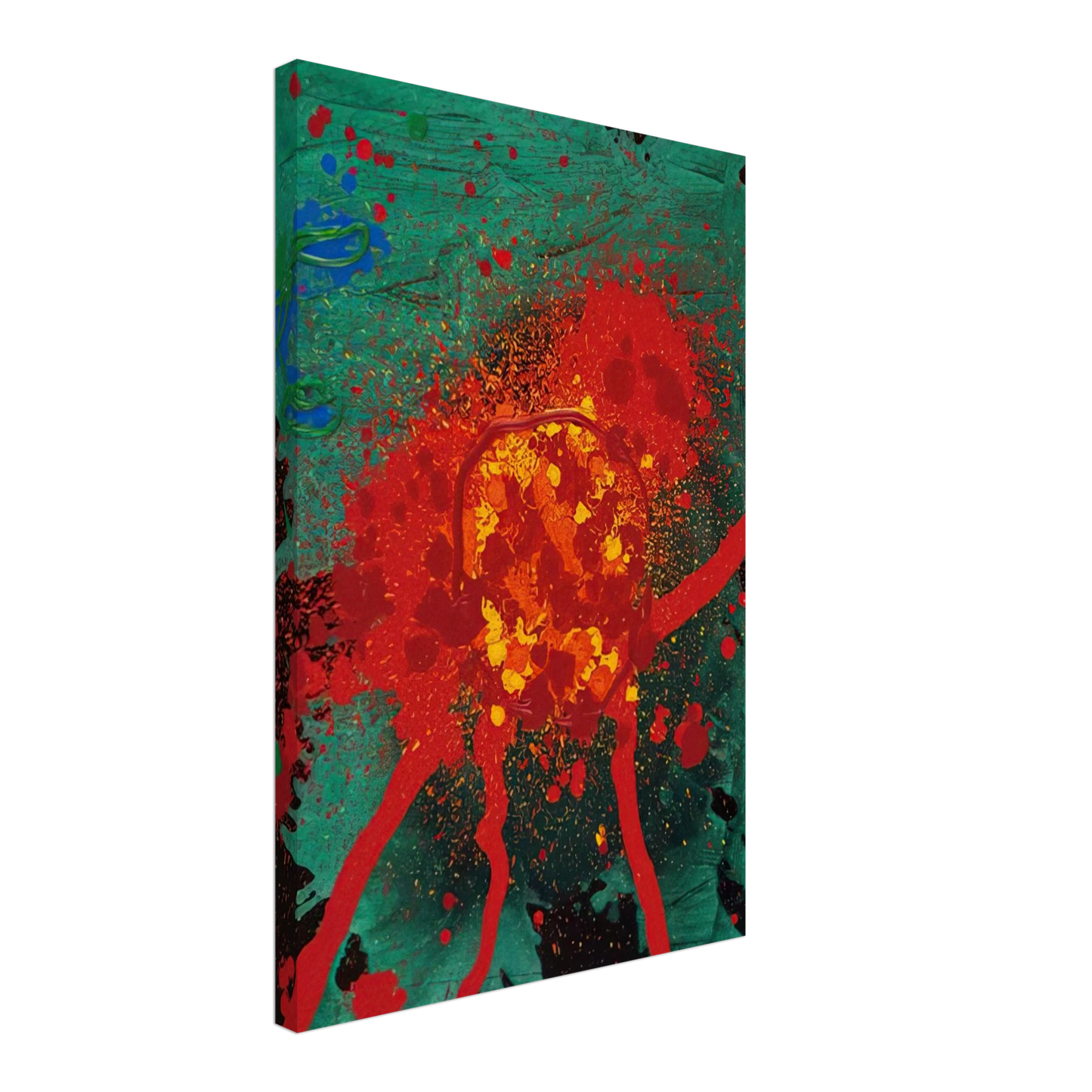 John Hoyland - Blood Feud - 28.8.07 - 2007 Canvas - 70x100 cm / 28x40 inches-canvas