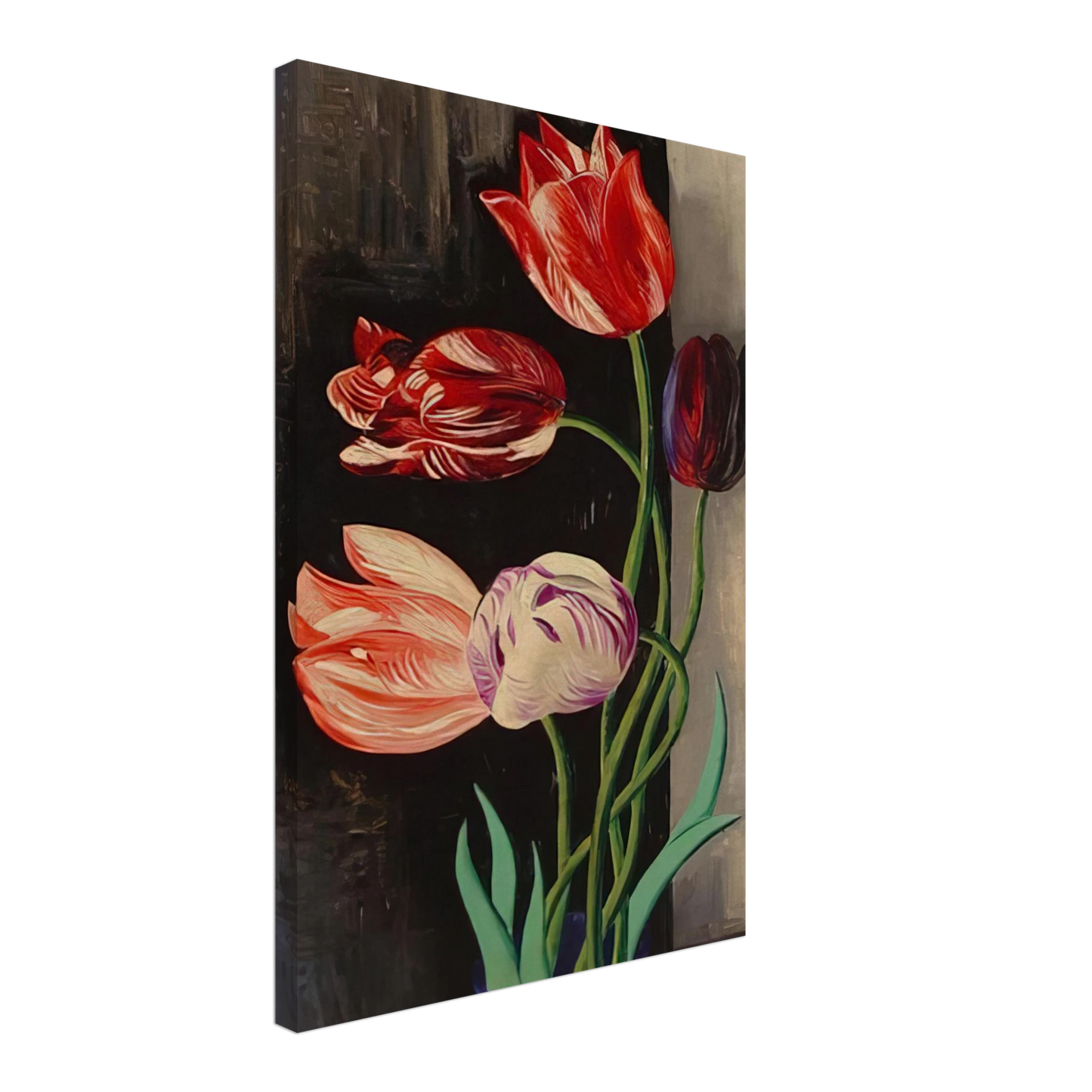 Moise Kisling - TULIPS Canvas - 70x100 cm / 28x40 inches-canvas