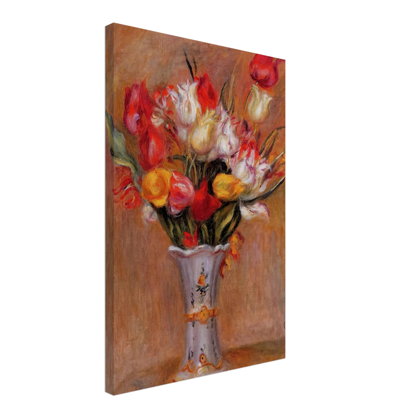 Pierre-Auguste Renoir - Tulips Canvas - 40x60 cm / 16x24 inches-canvas