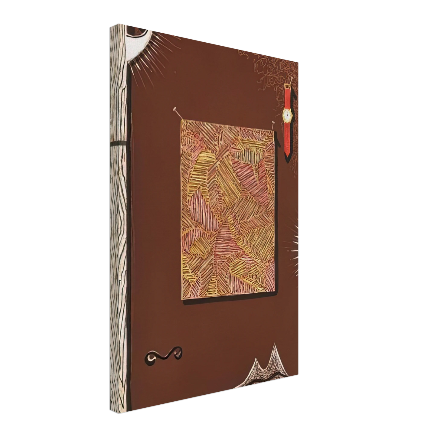 Jasper Johns - FACE WITH WATCH 1996 Canvas - 70x100 cm / 28x40 inches-canvas