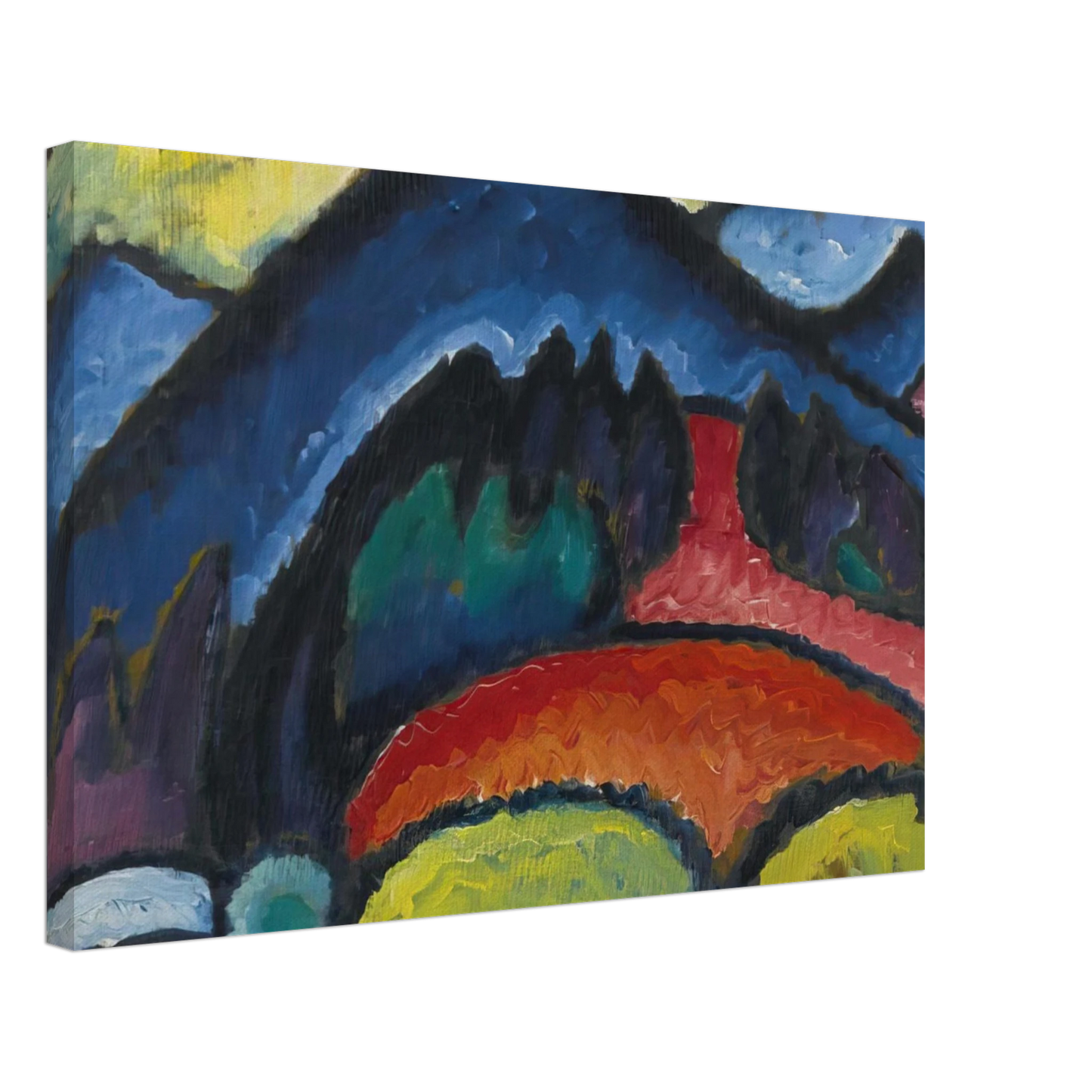 Alexej von Jawlensky - OBERSTDORF MOUNTAINS 1912 Canvas - 40x60 cm / 16x24 inches-canvas