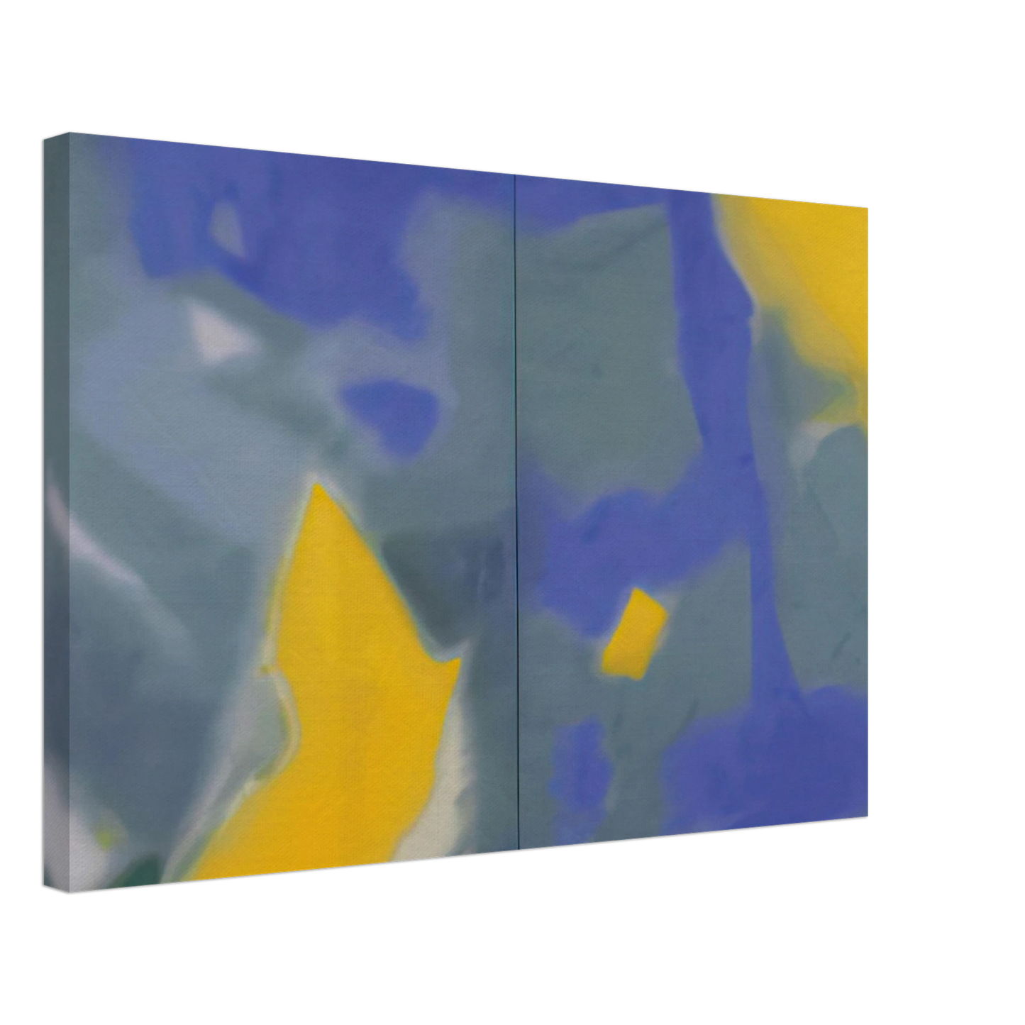 Esteban Vicente - DIPTYCH 1987 Canvas - 70x100 cm / 28x40 inches-canvas