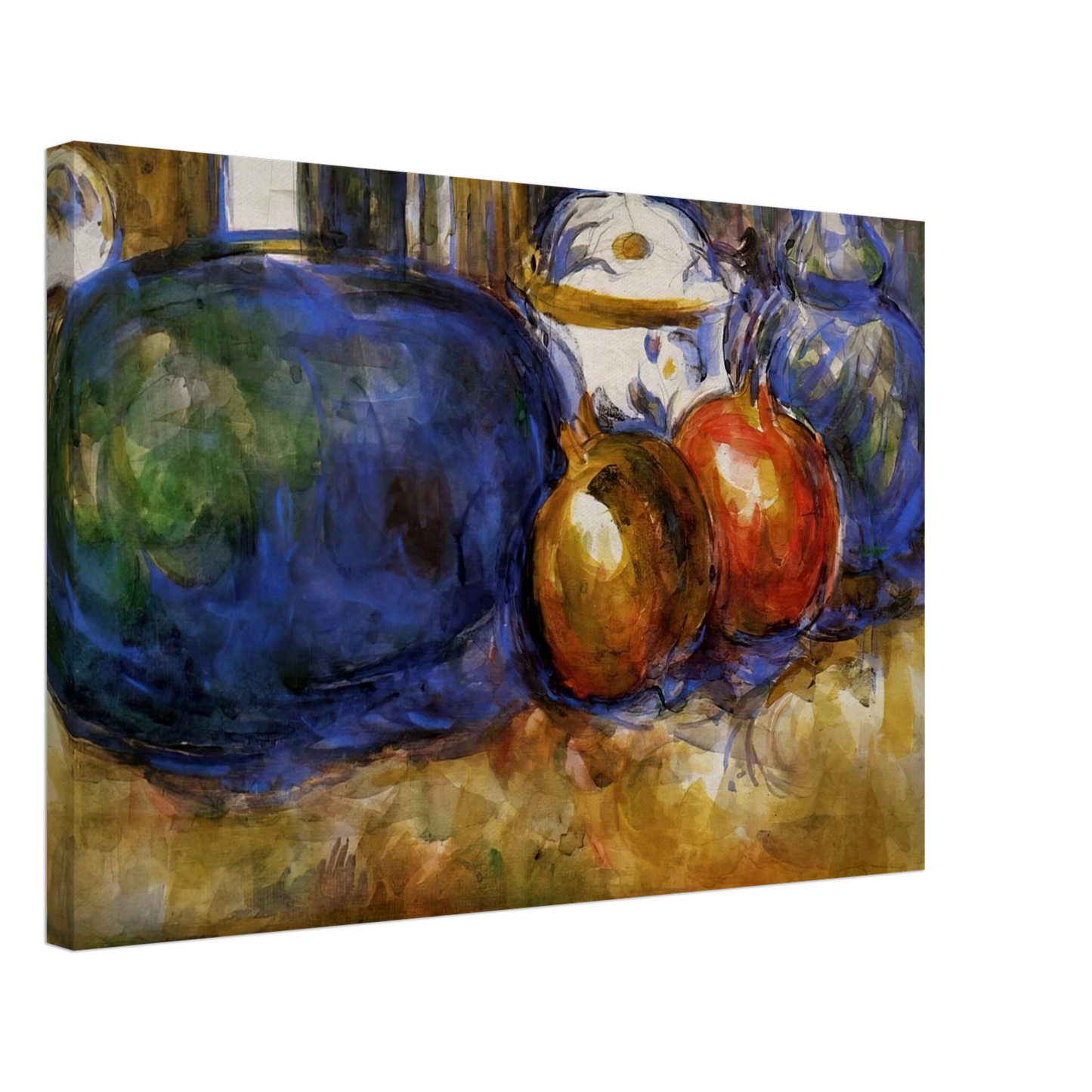 Paul Cezanne - Still Life with Watermelon and Pemegranates Canvas - 70x100 cm / 28x40 inches-canvas