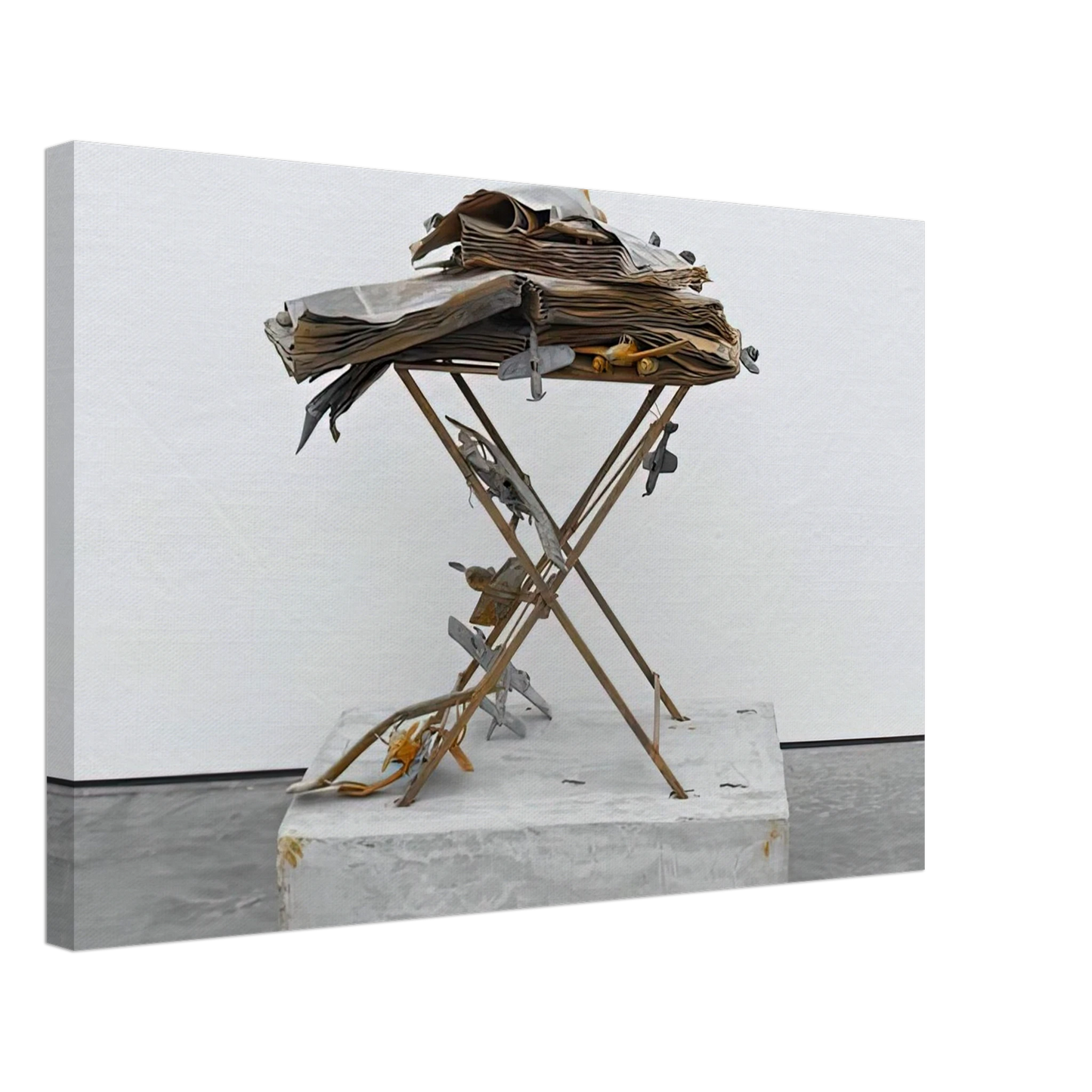 Anselm Kiefer - DAT ROSA MIEL APIBUS 2009 Canvas - 70x100 cm / 28x40 inches-canvas